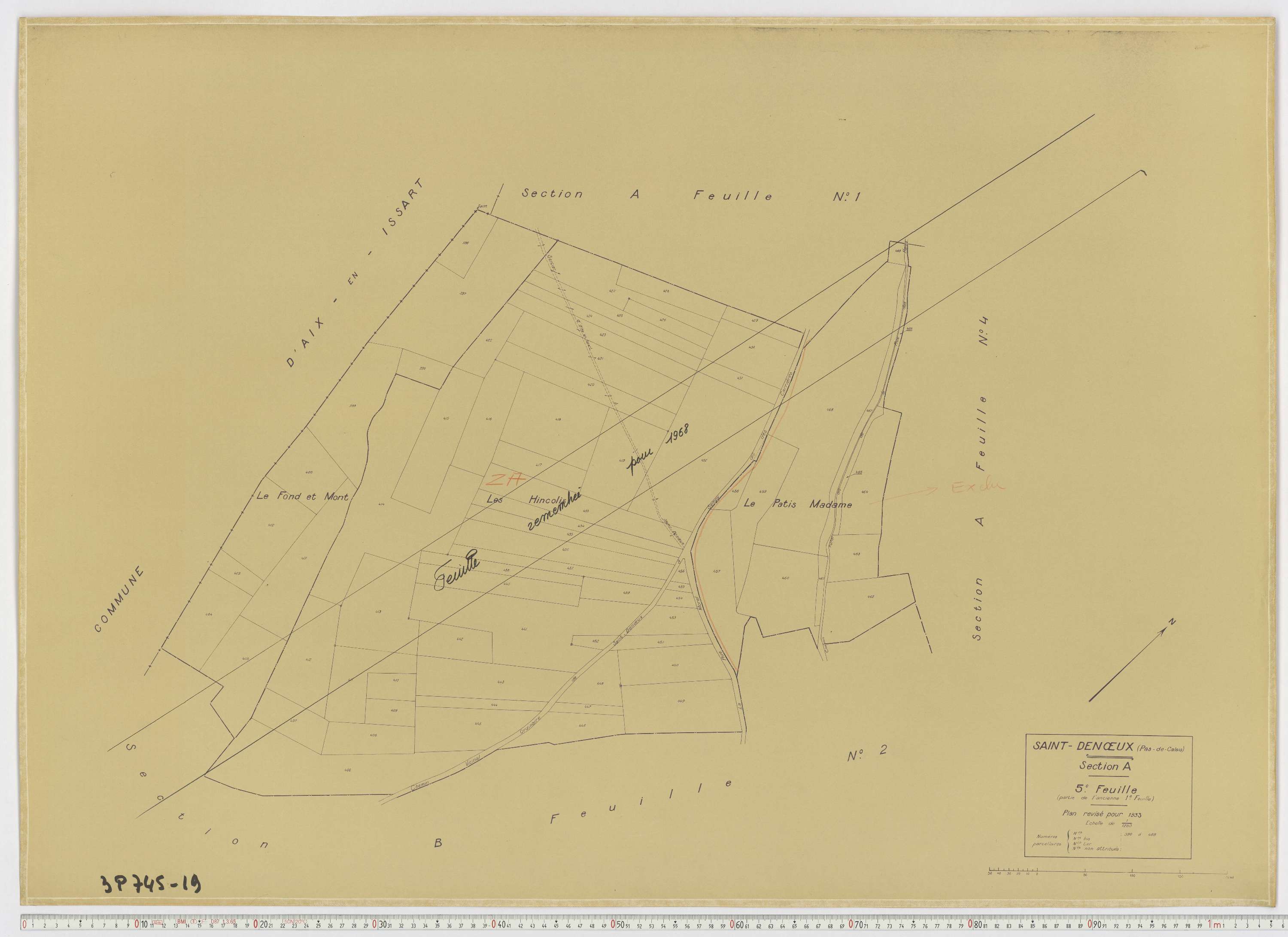 Saint-Denœux - Section A, feuille 5.