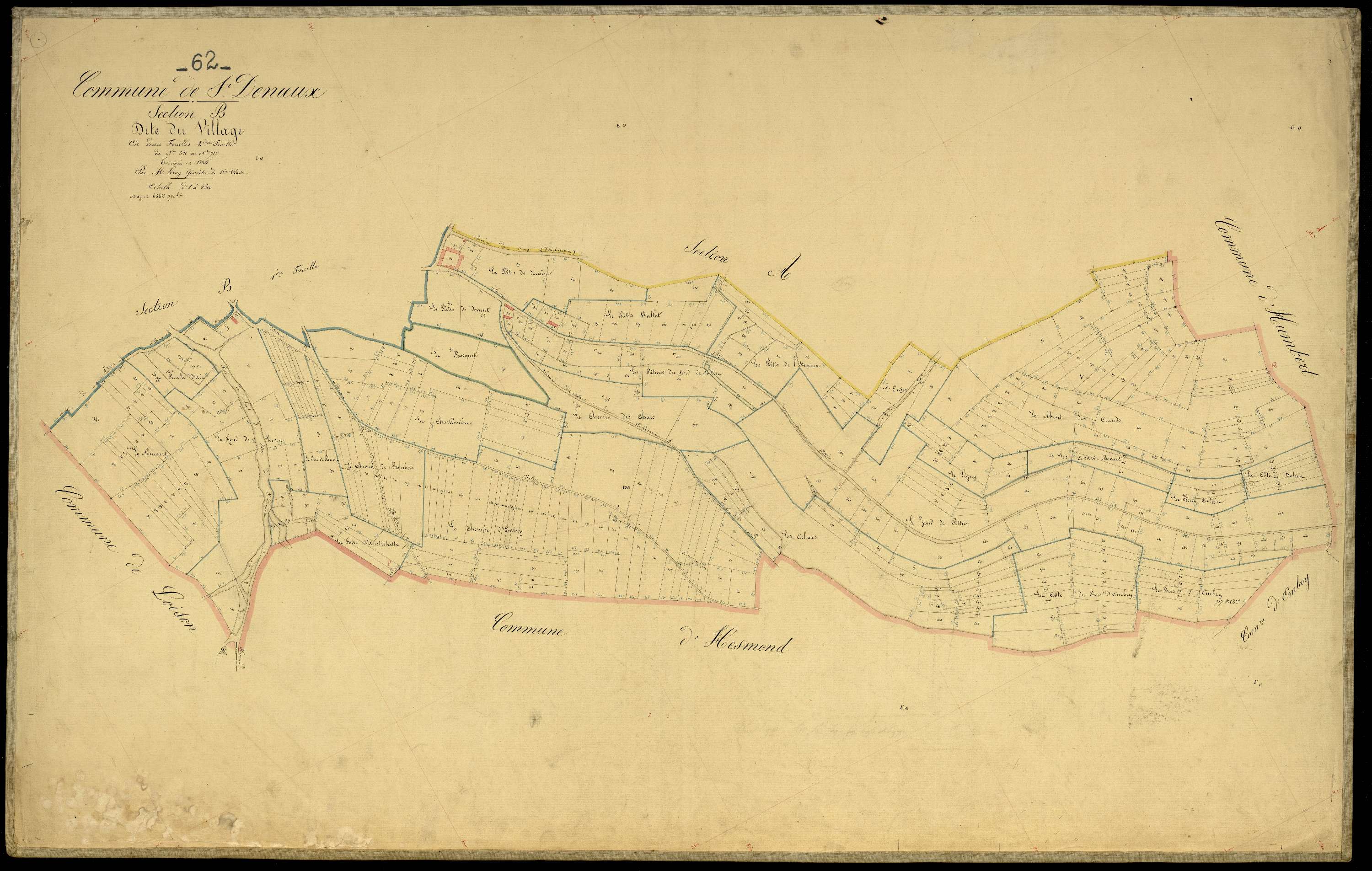 Saint-Denœux - Section B, 2e feuille