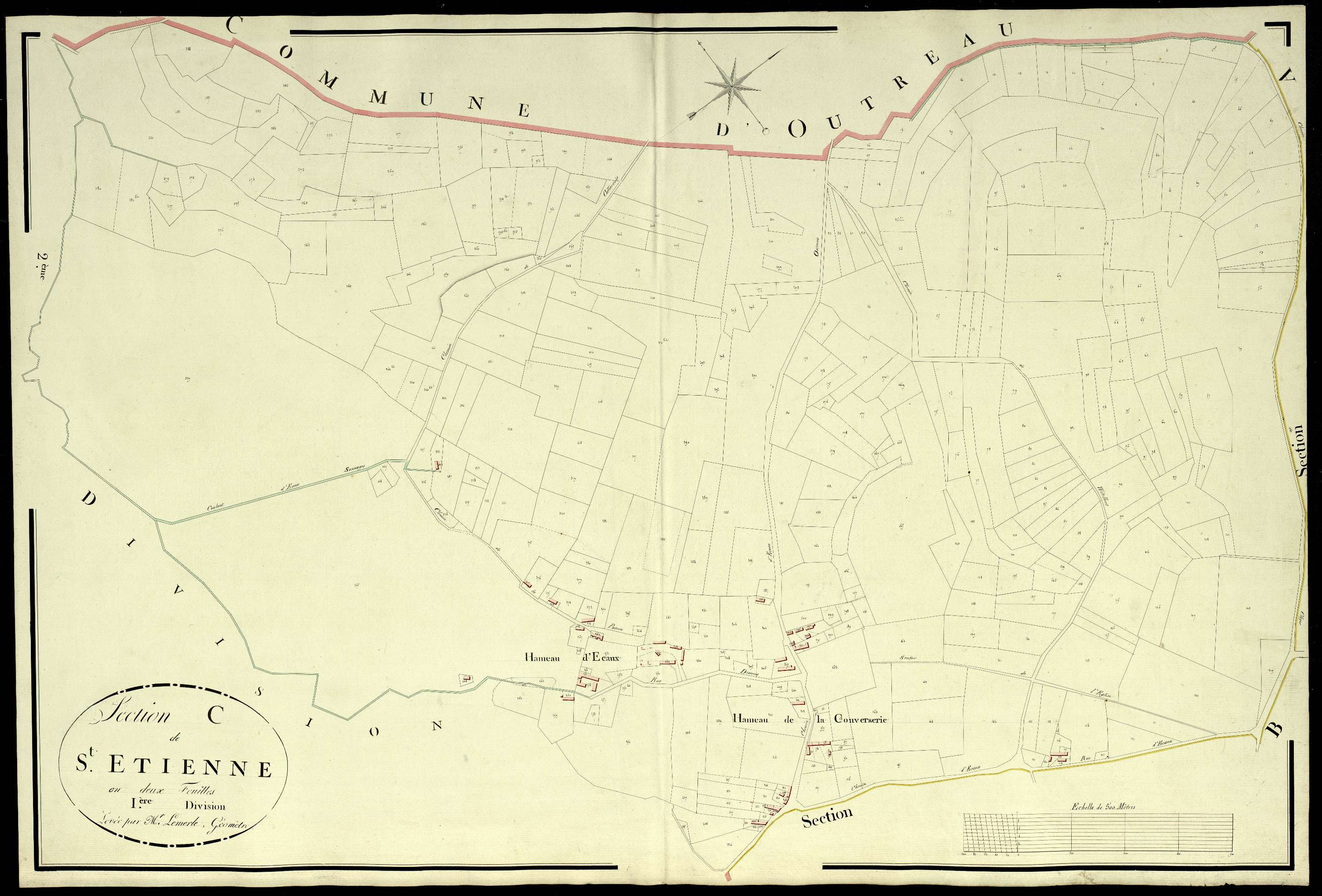 Saint-Étienne-au-Mont - Section C, 1re feuille