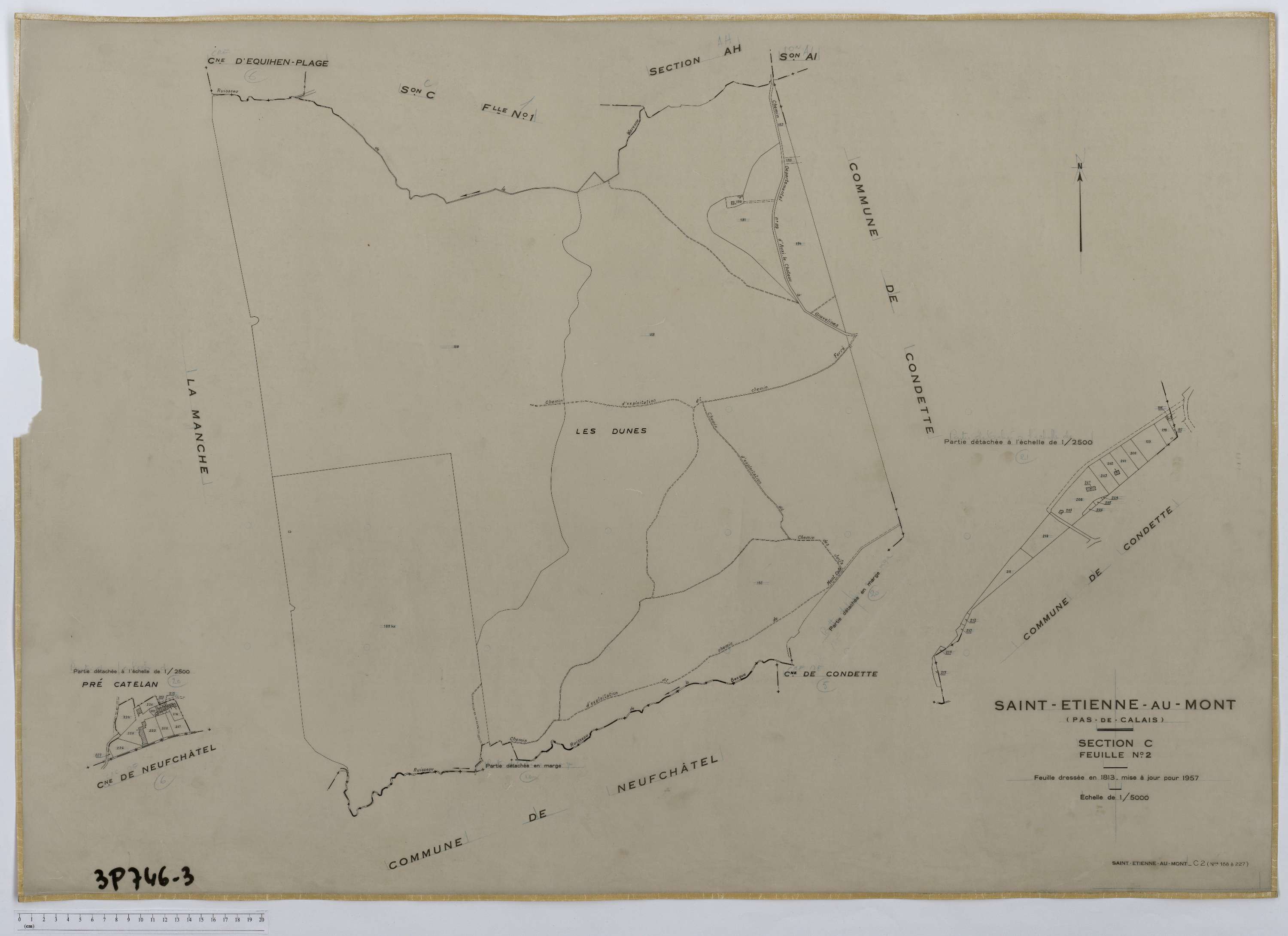 Saint-Étienne-au-Mont - Section C, feuille 2.