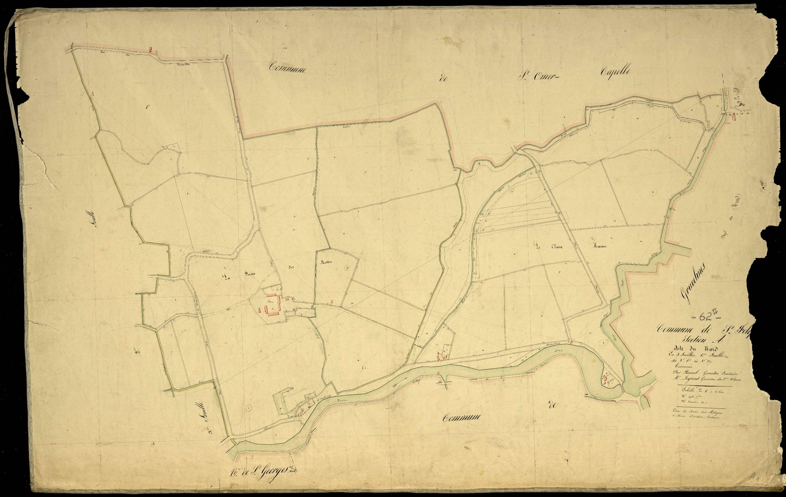 Saint-Folquin - Section A, 1re feuille