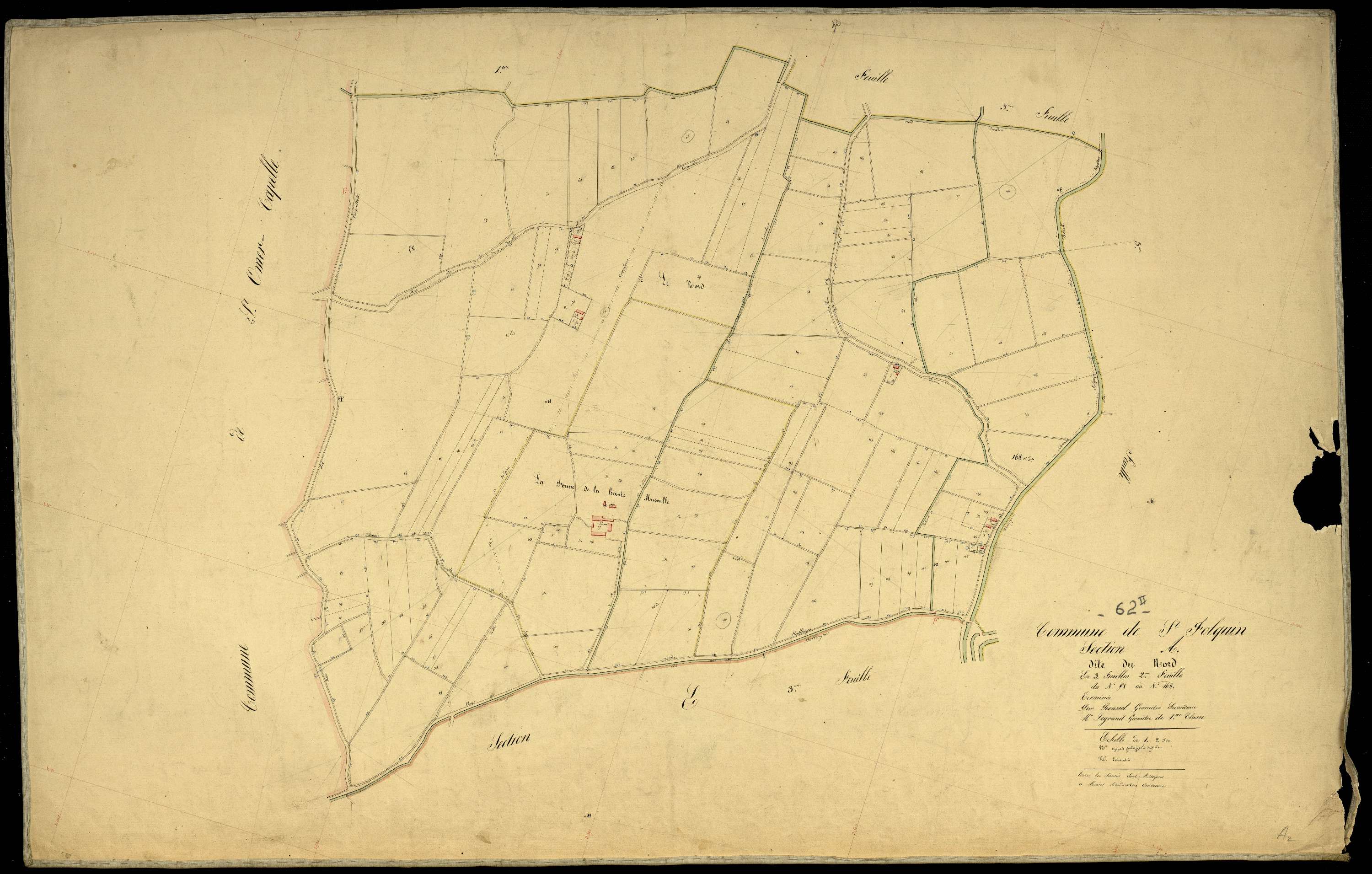 Saint-Folquin - Section A, 2e feuille