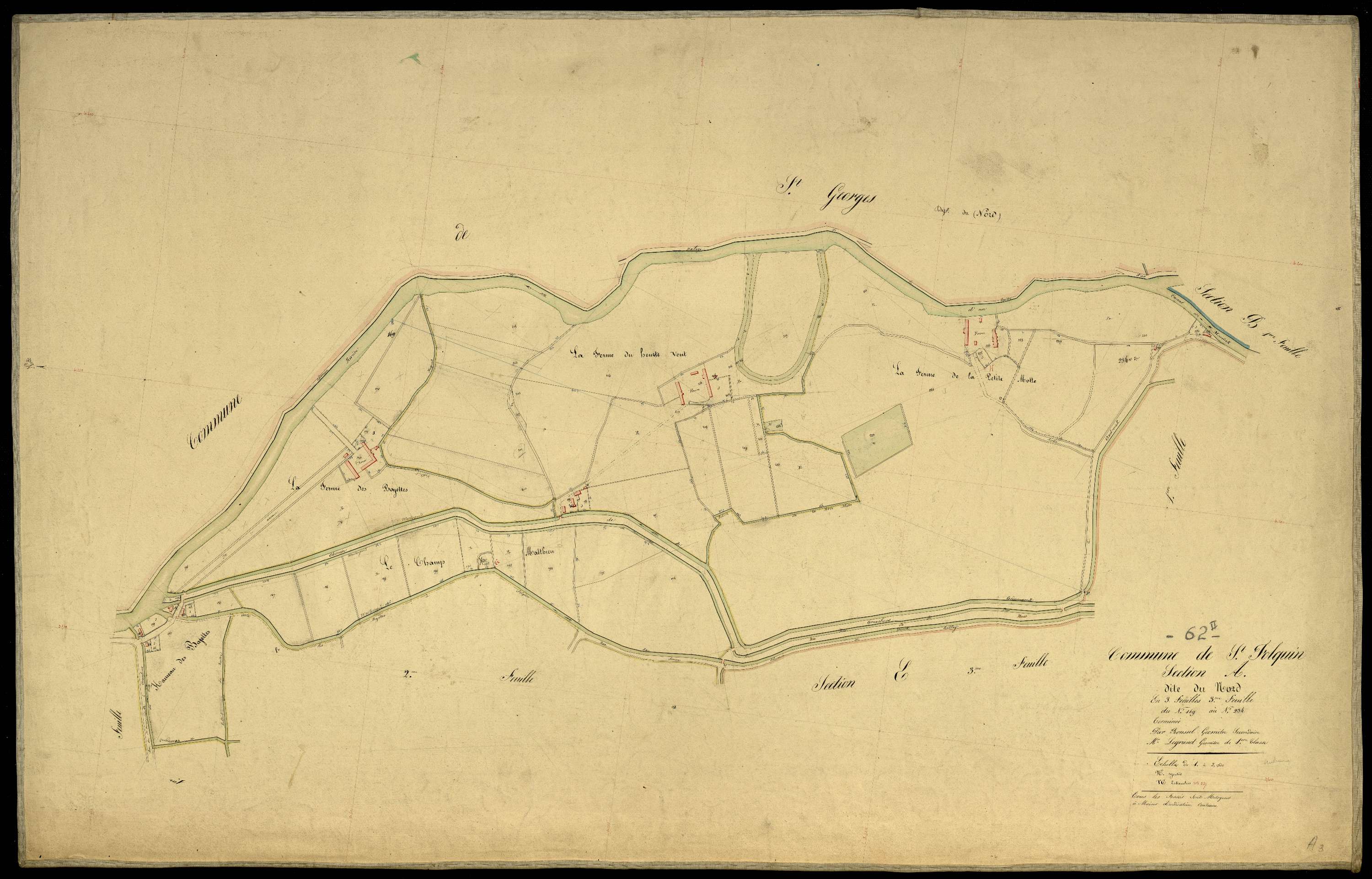 Saint-Folquin - Section A, 3e feuille