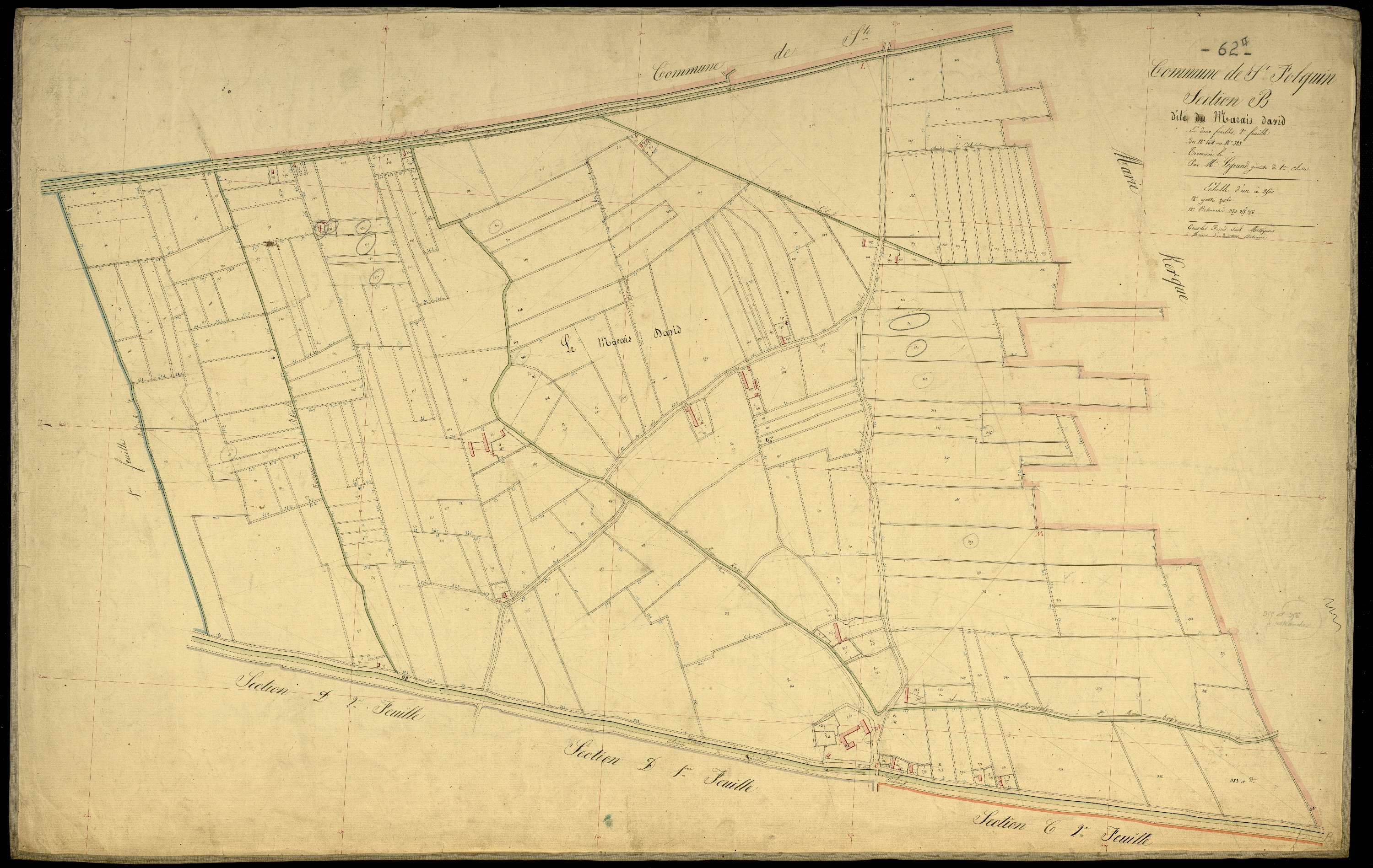 Saint-Folquin - Section B, 2e feuille