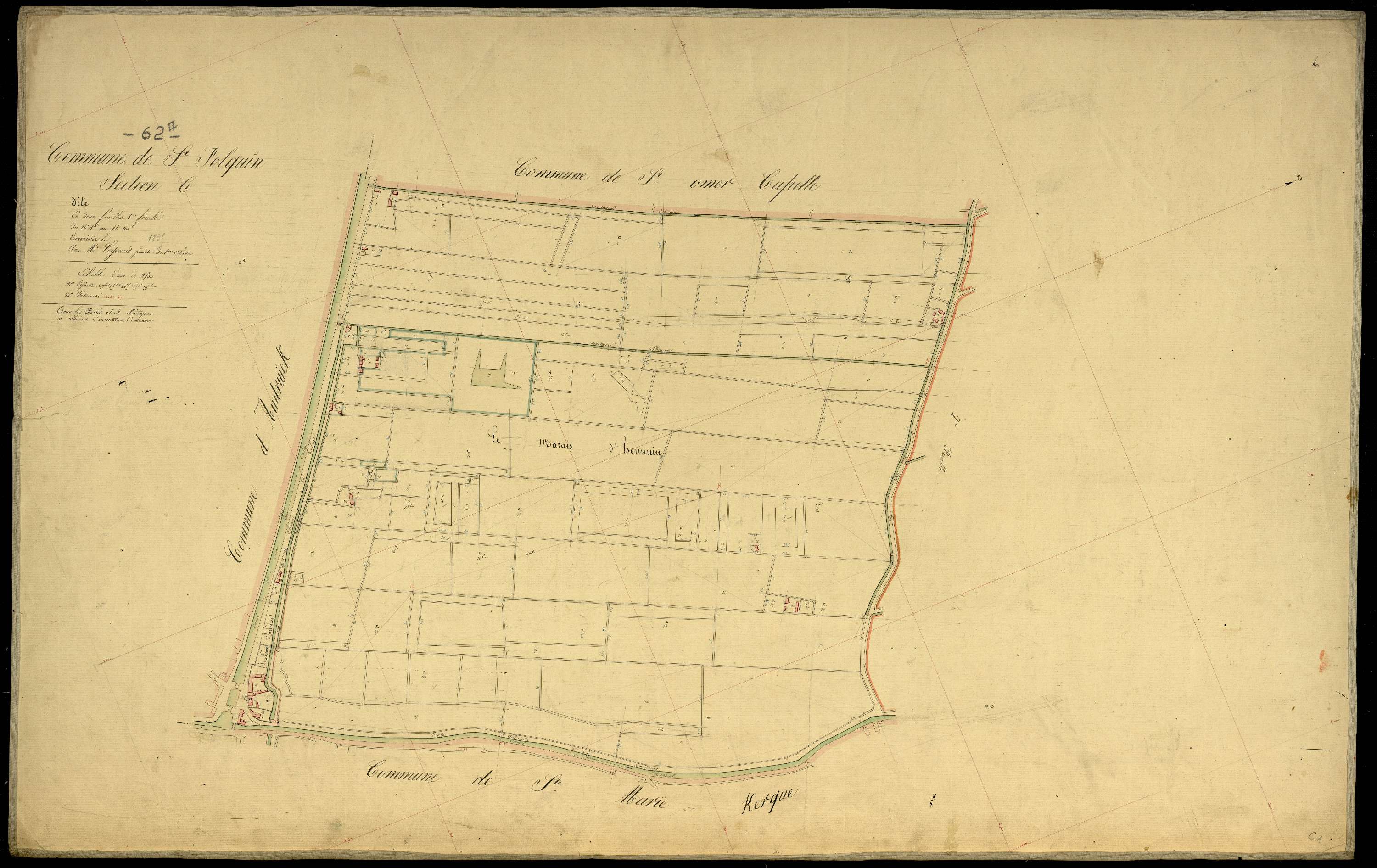 Saint-Folquin - Section C, 1re feuille