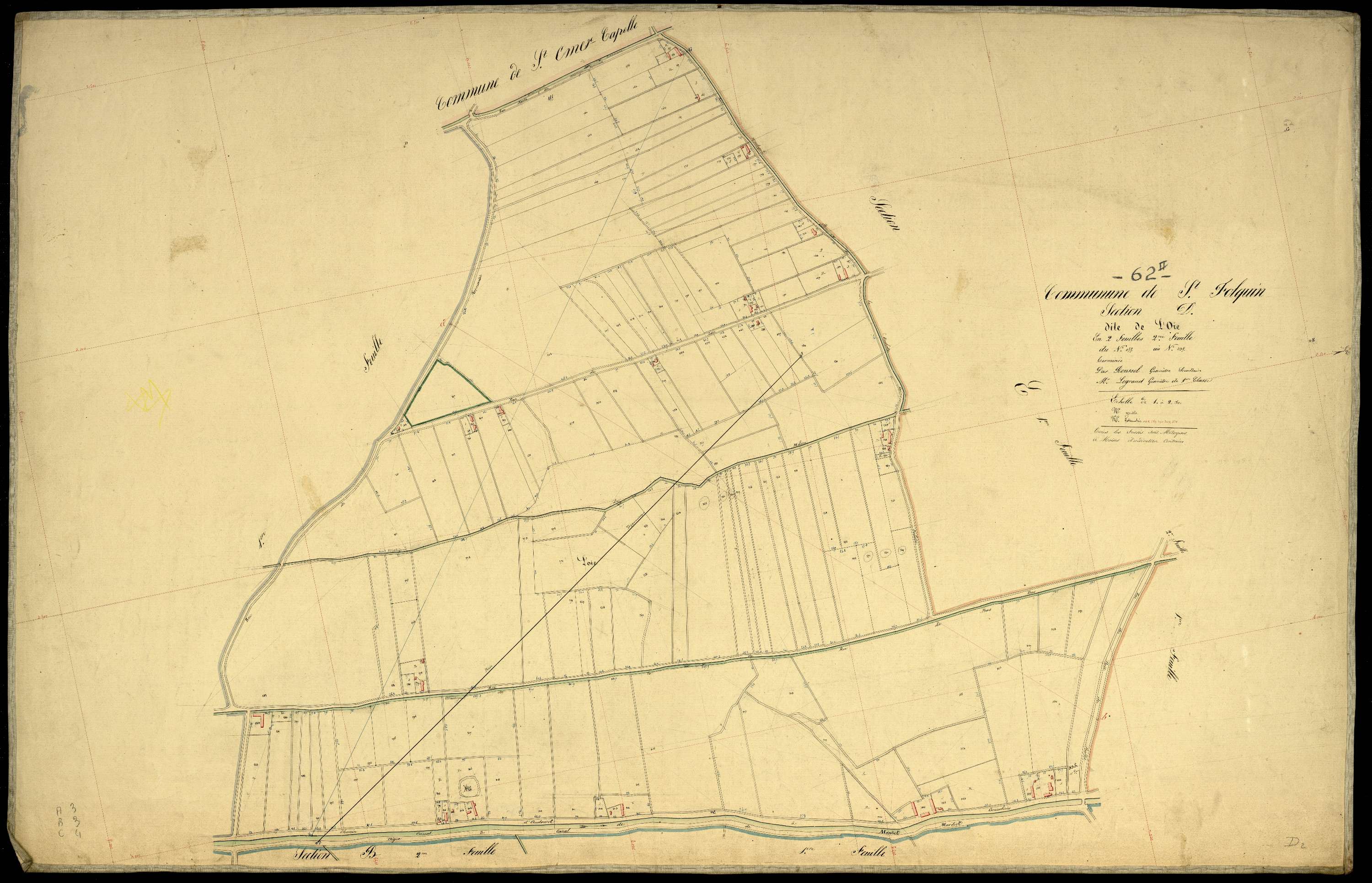 Saint-Folquin - Section D, 2e feuille