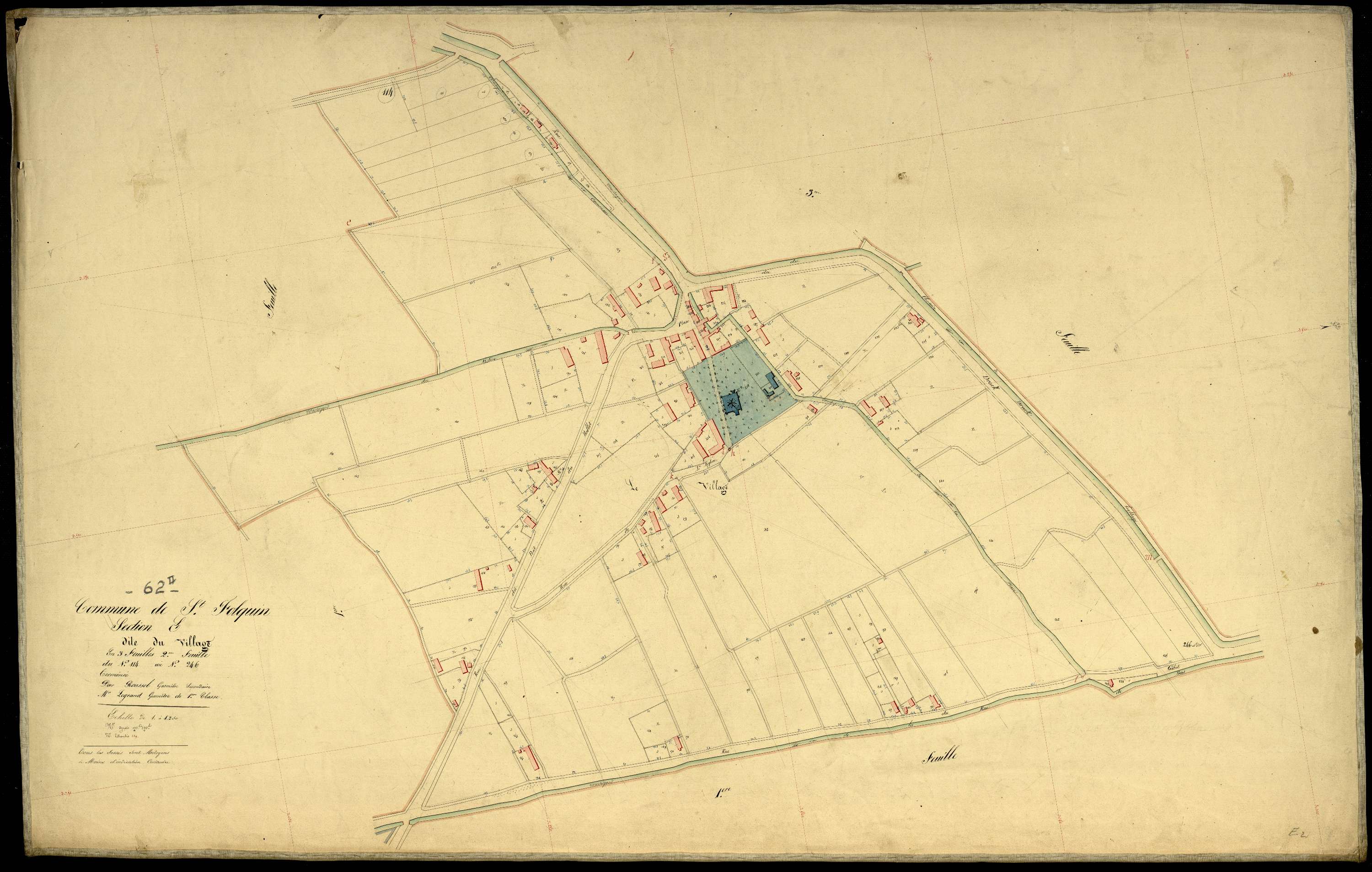 Saint-Folquin - Section E, 2e feuille