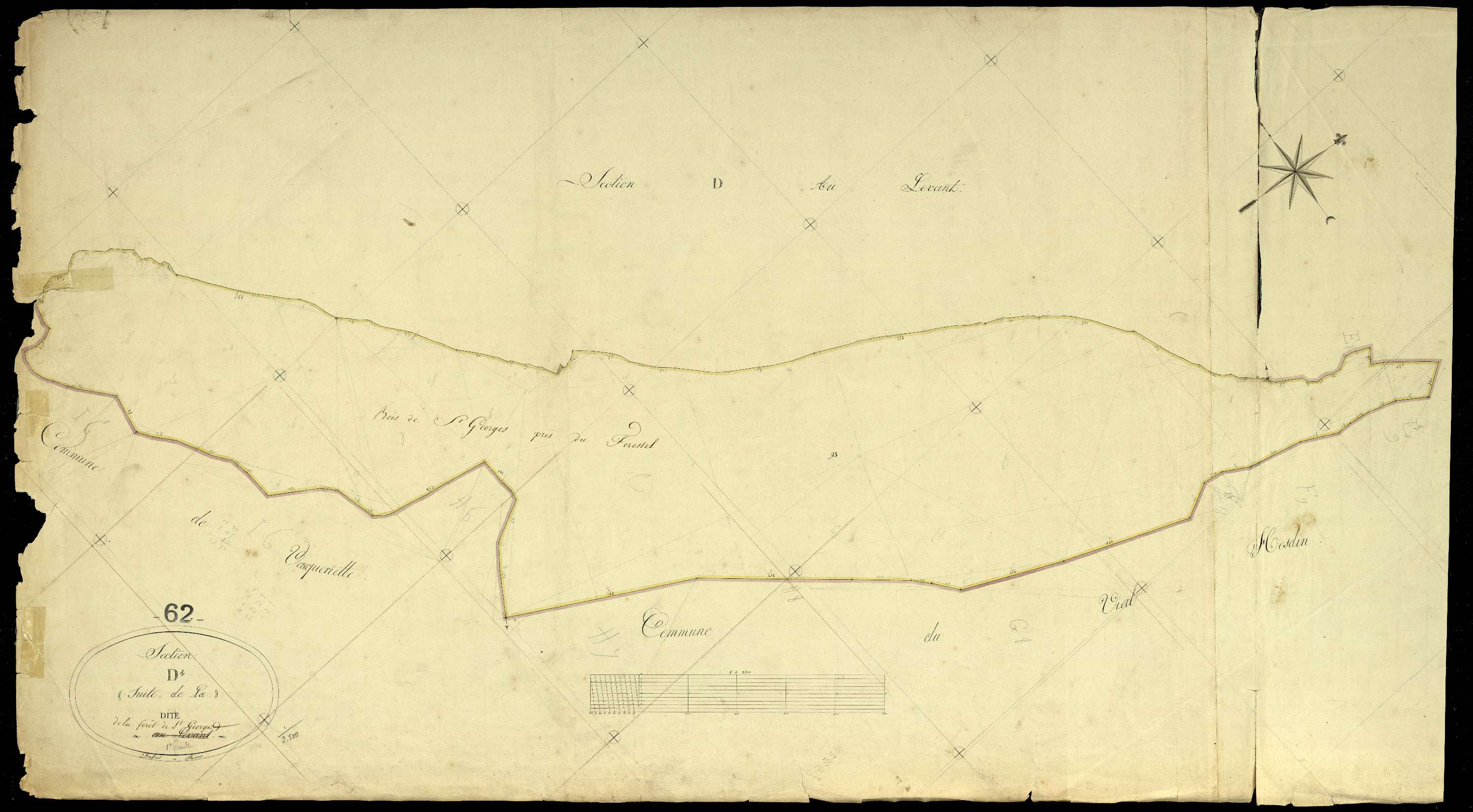 Saint-Georges - Section D, 1re feuille