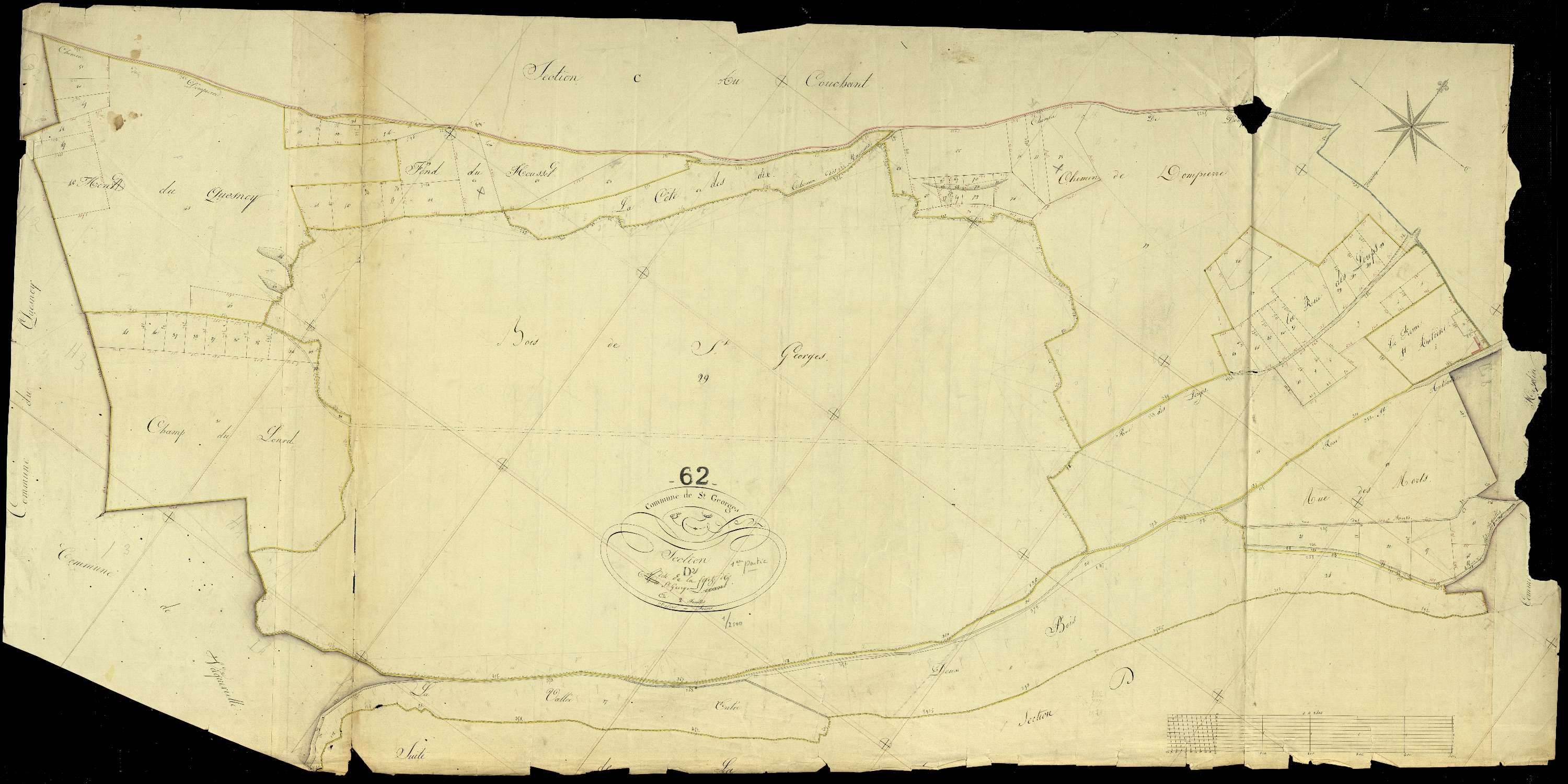 Saint-Georges - Section D, 2e feuille