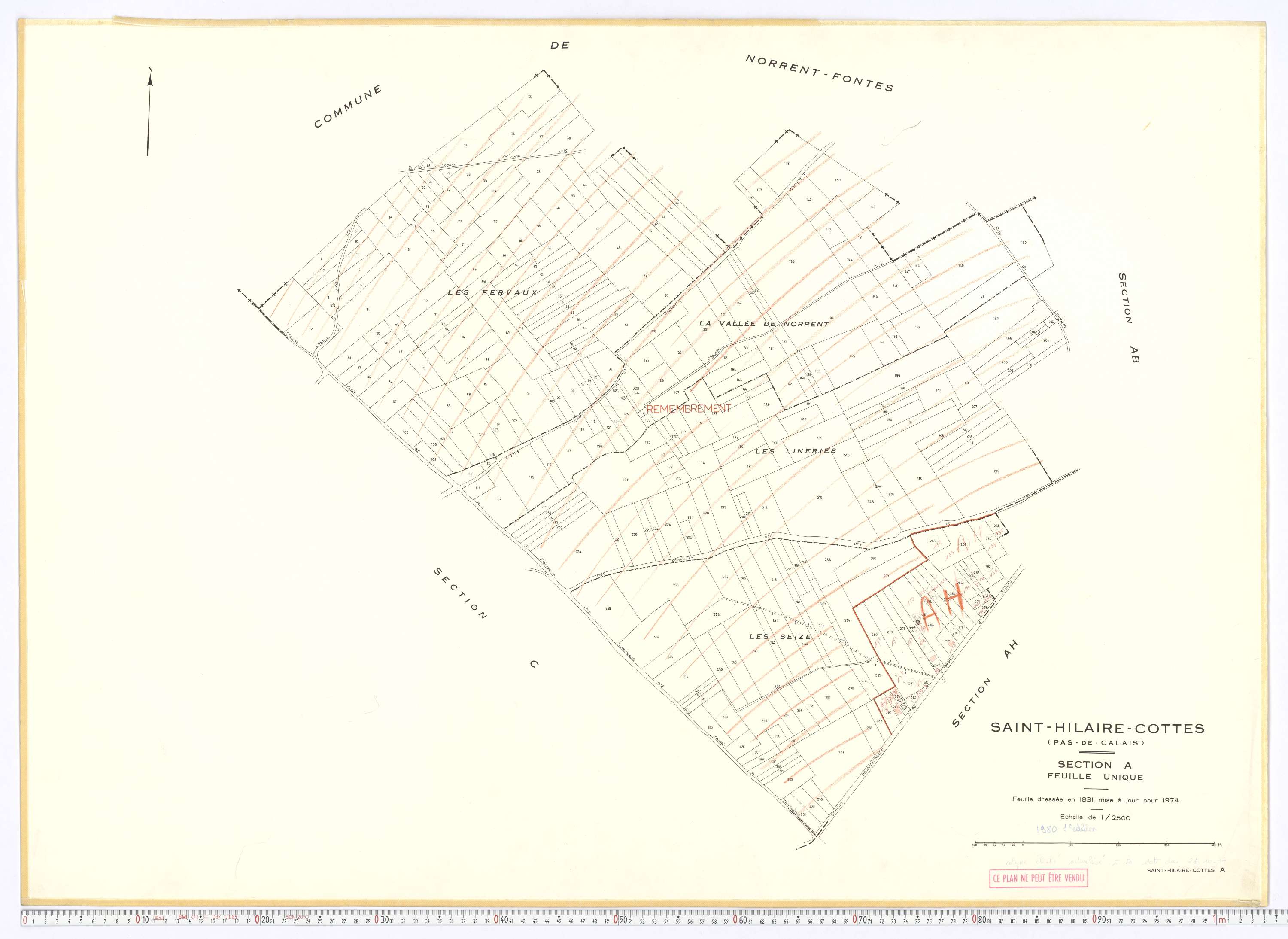 Saint-Hilaire-Cottes - Section A.