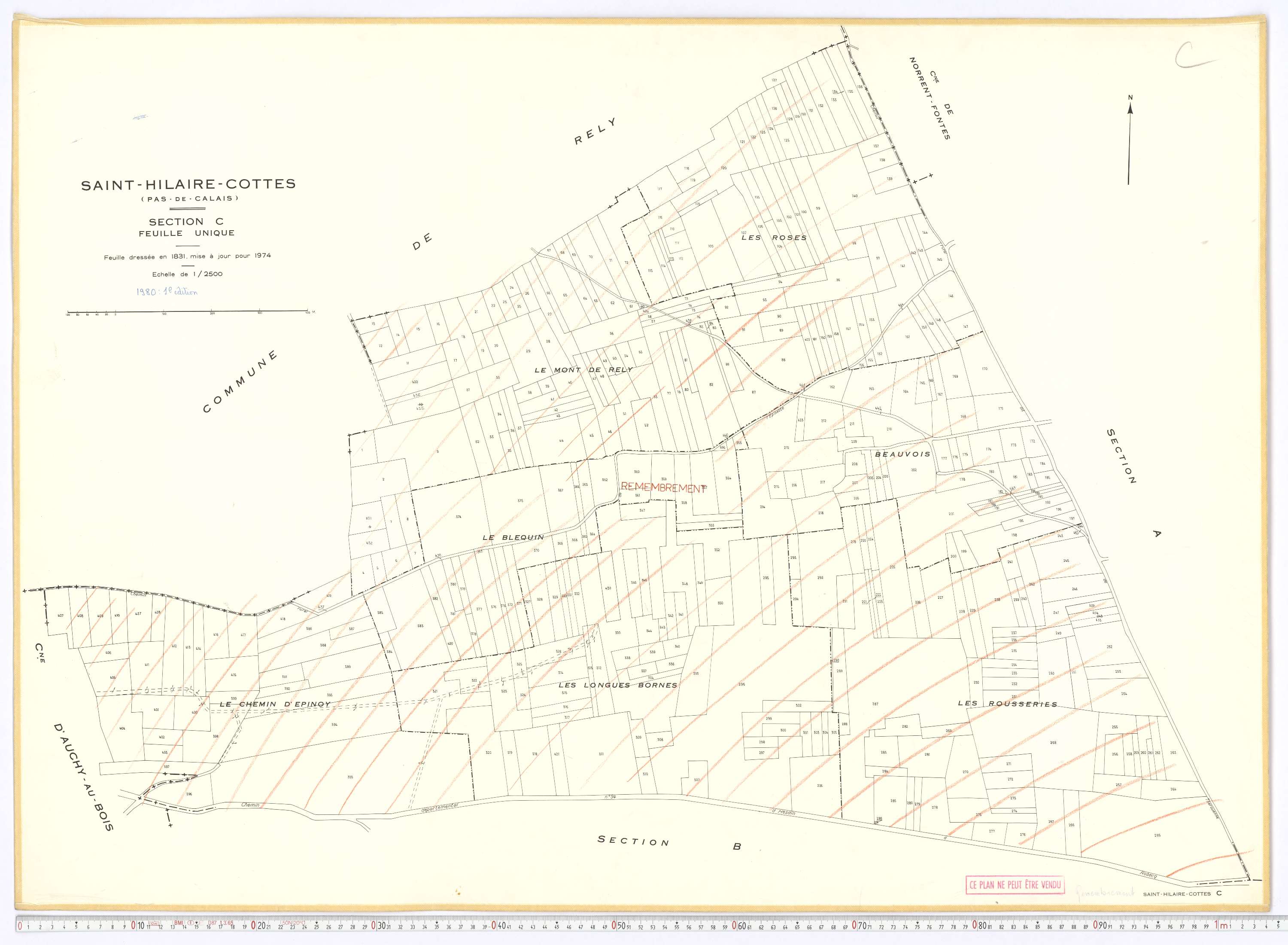Saint-Hilaire-Cottes - Section C.
