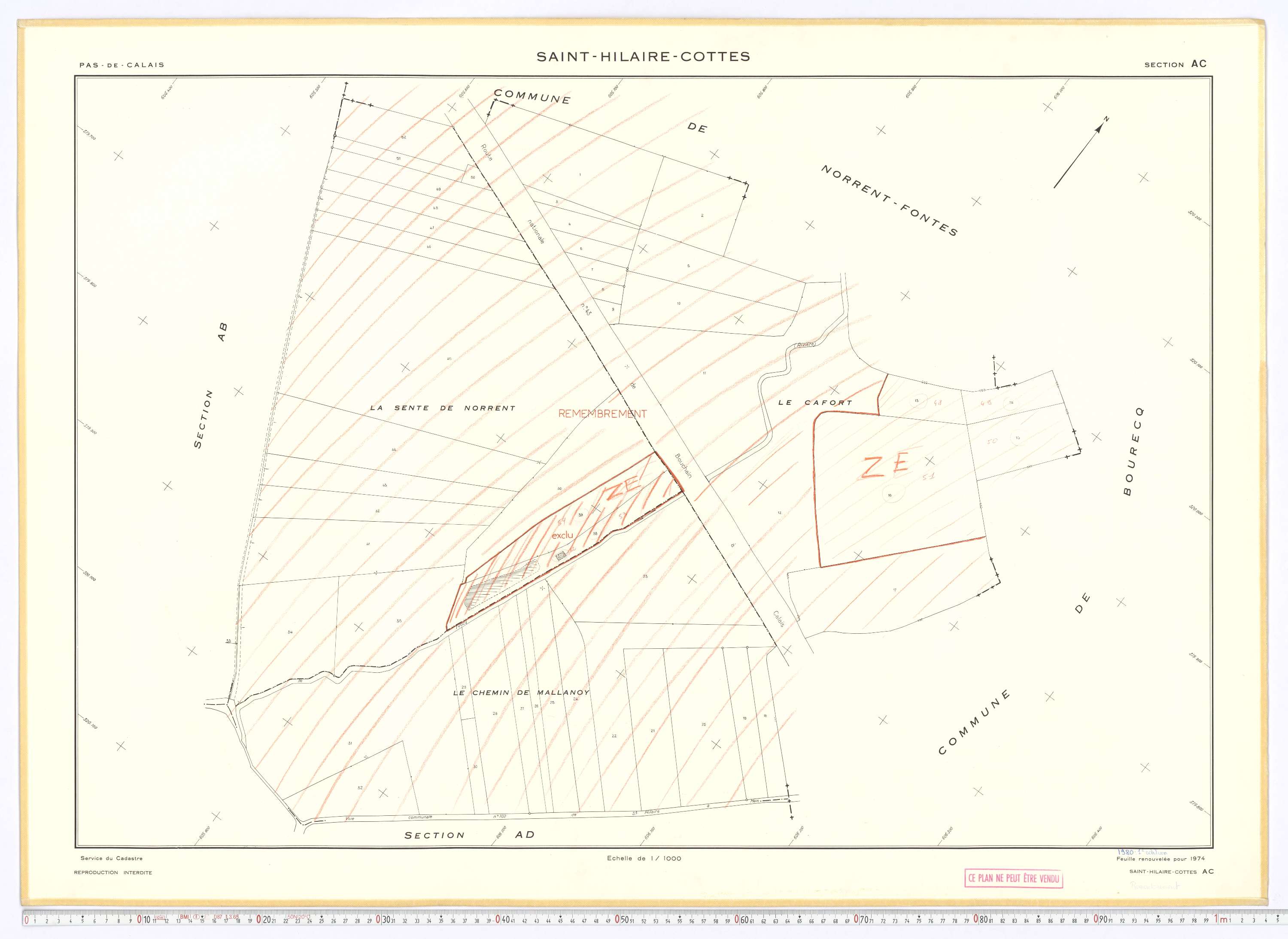 Saint-Hilaire-Cottes - Section AC.