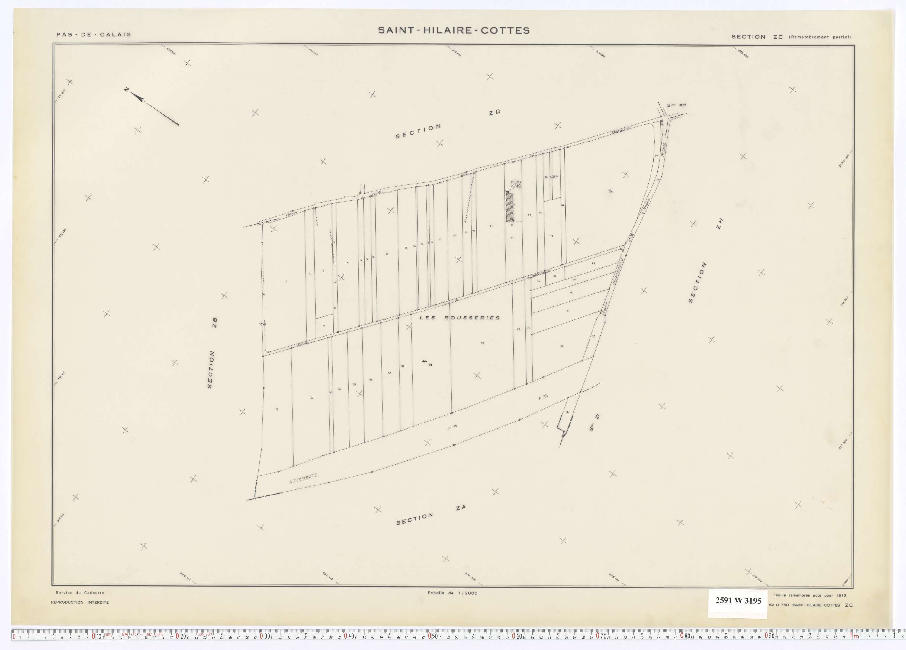 Saint-Hilaire-Cottes - Section ZC.