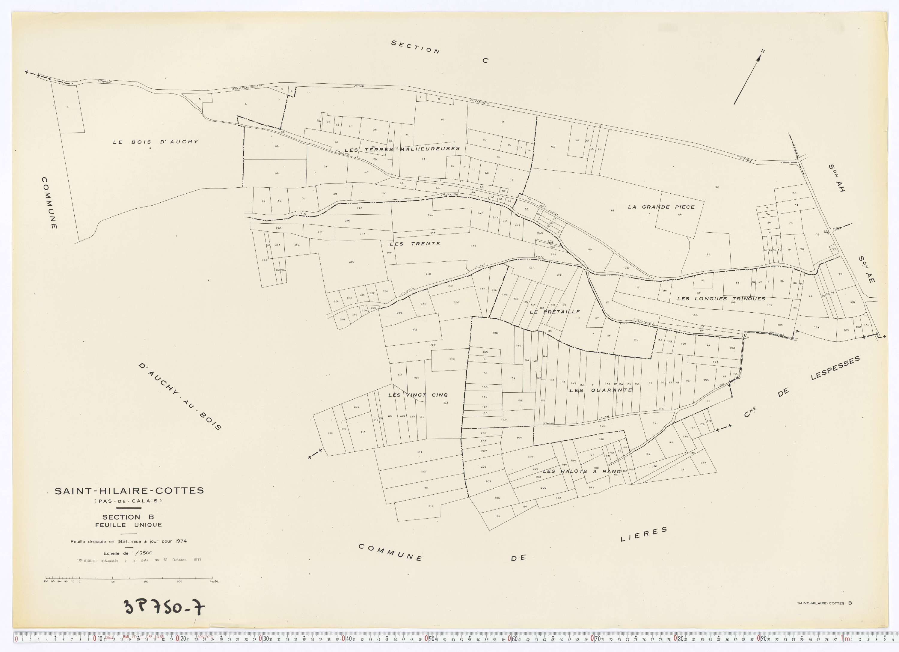 Saint-Hilaire-Cottes - Section B.