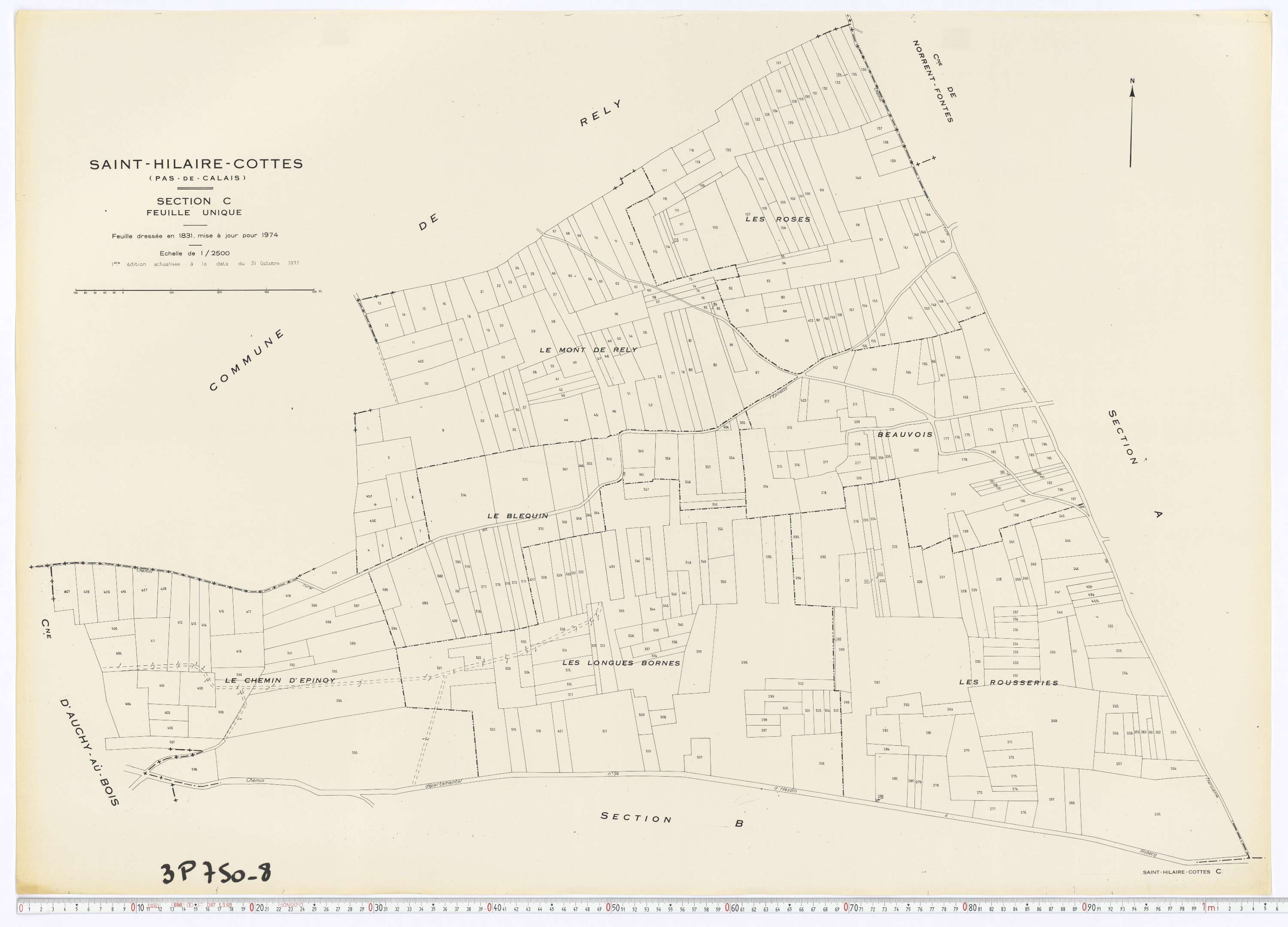 Saint-Hilaire-Cottes - Section C.