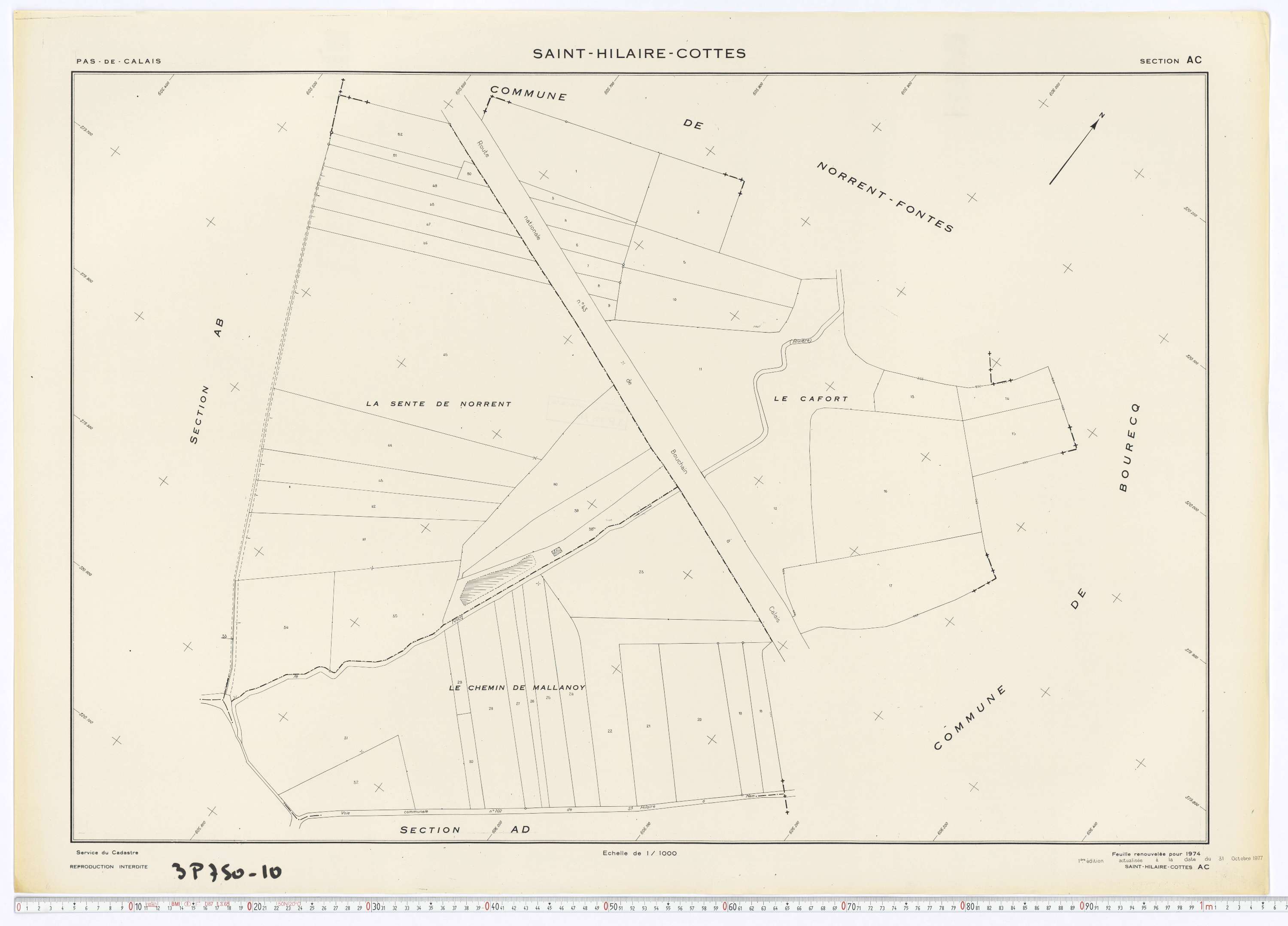 Saint-Hilaire-Cottes - Section AC.