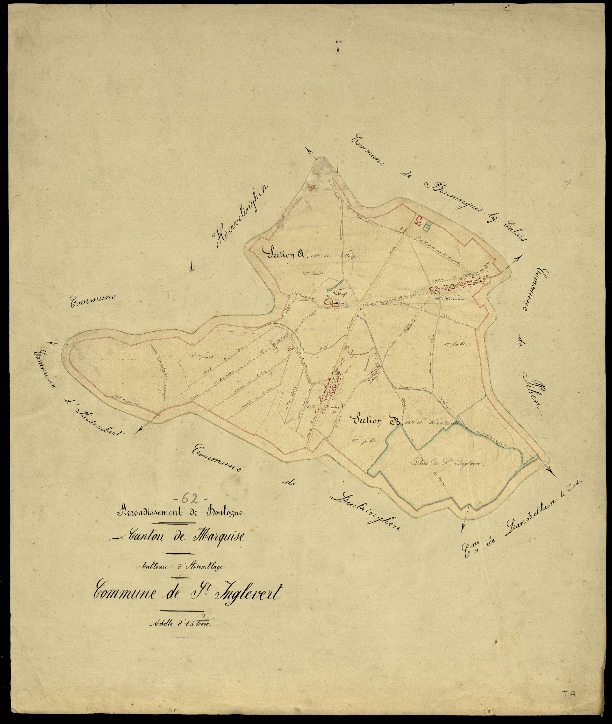 Saint-Inglevert - Tableau d'assemblage