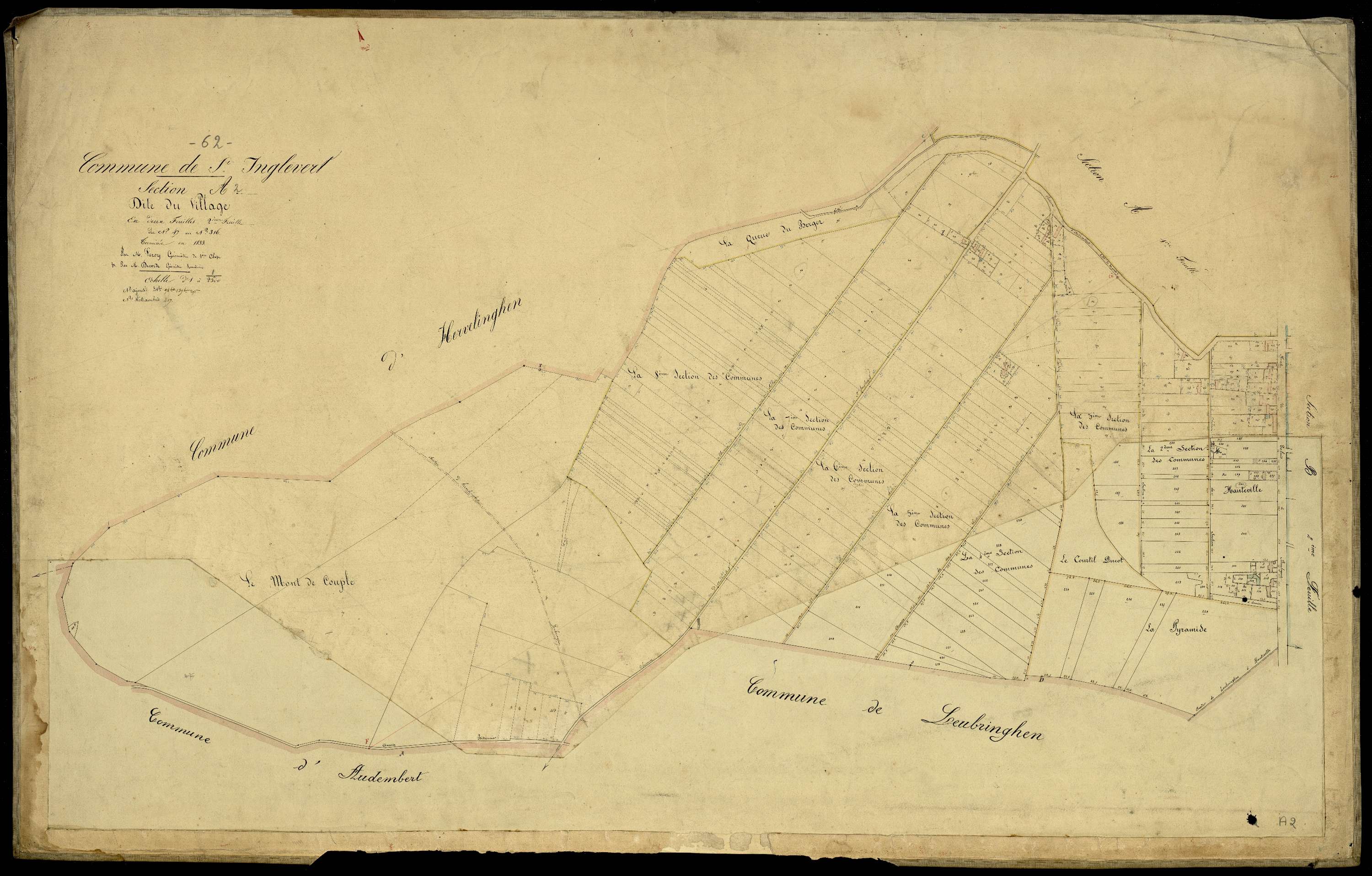 Saint-Inglevert - Section A, 2e feuille