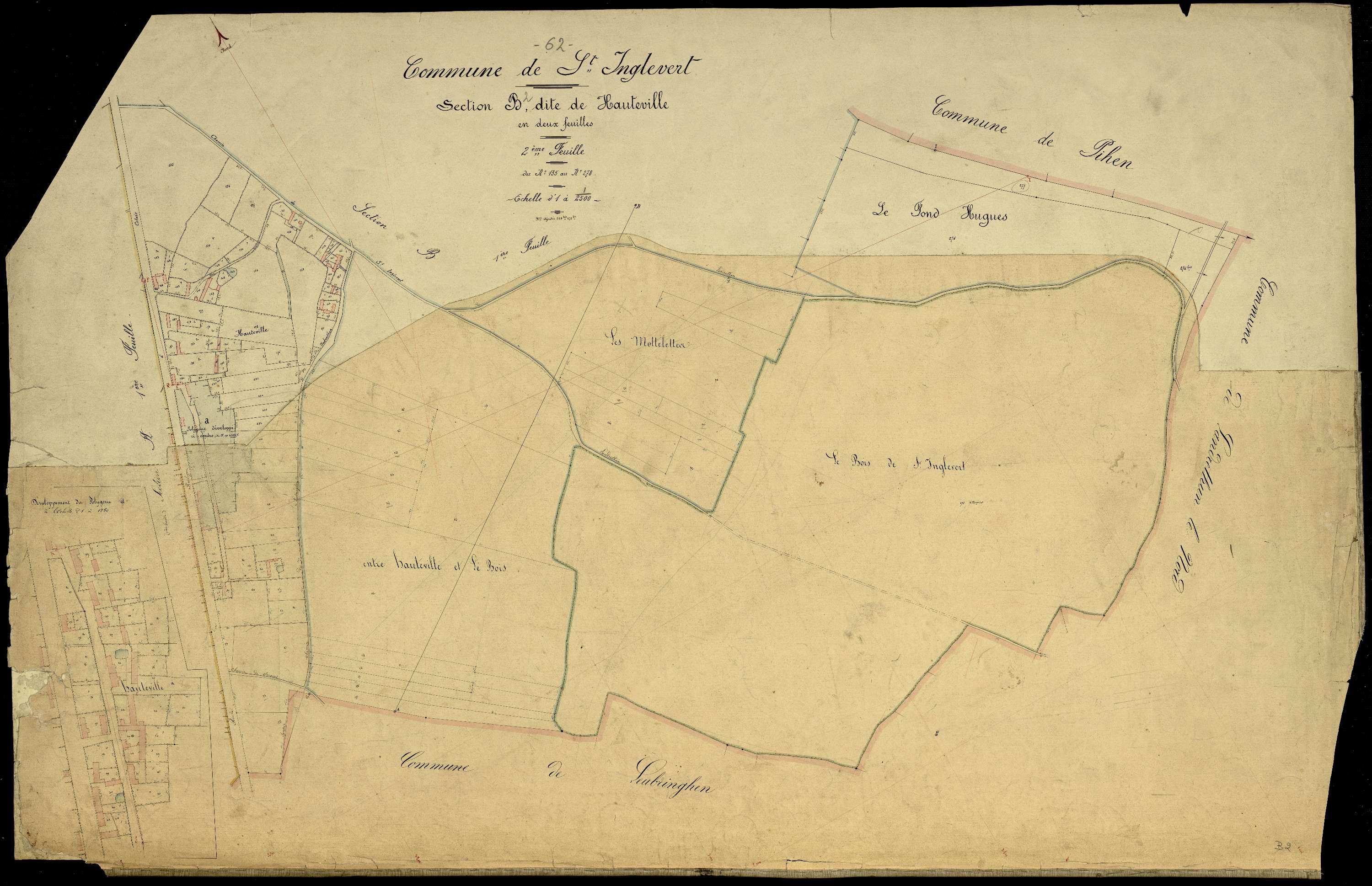 Saint-Inglevert - Section B, 2e feuille