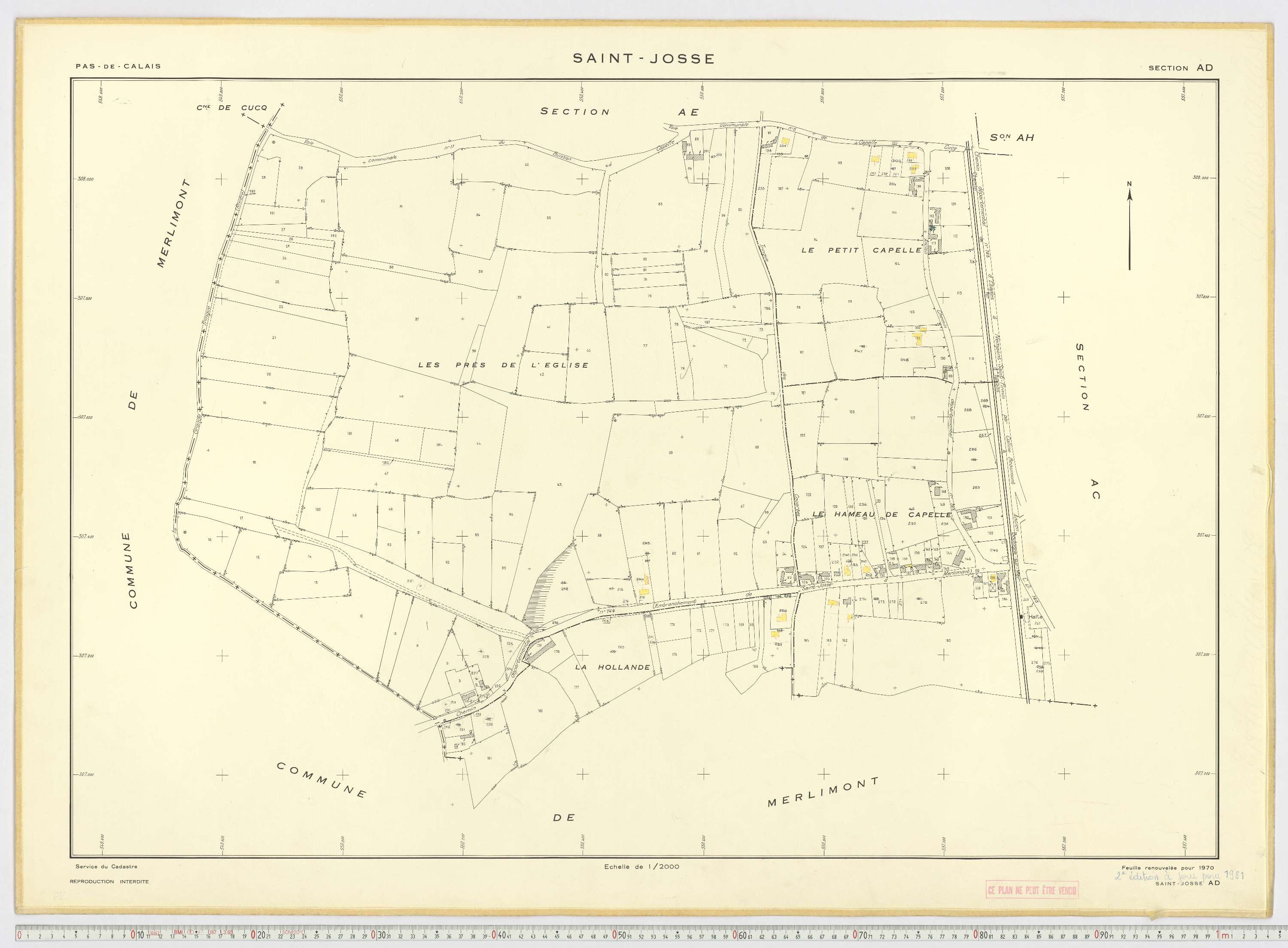 Saint-Josse - Section AD.