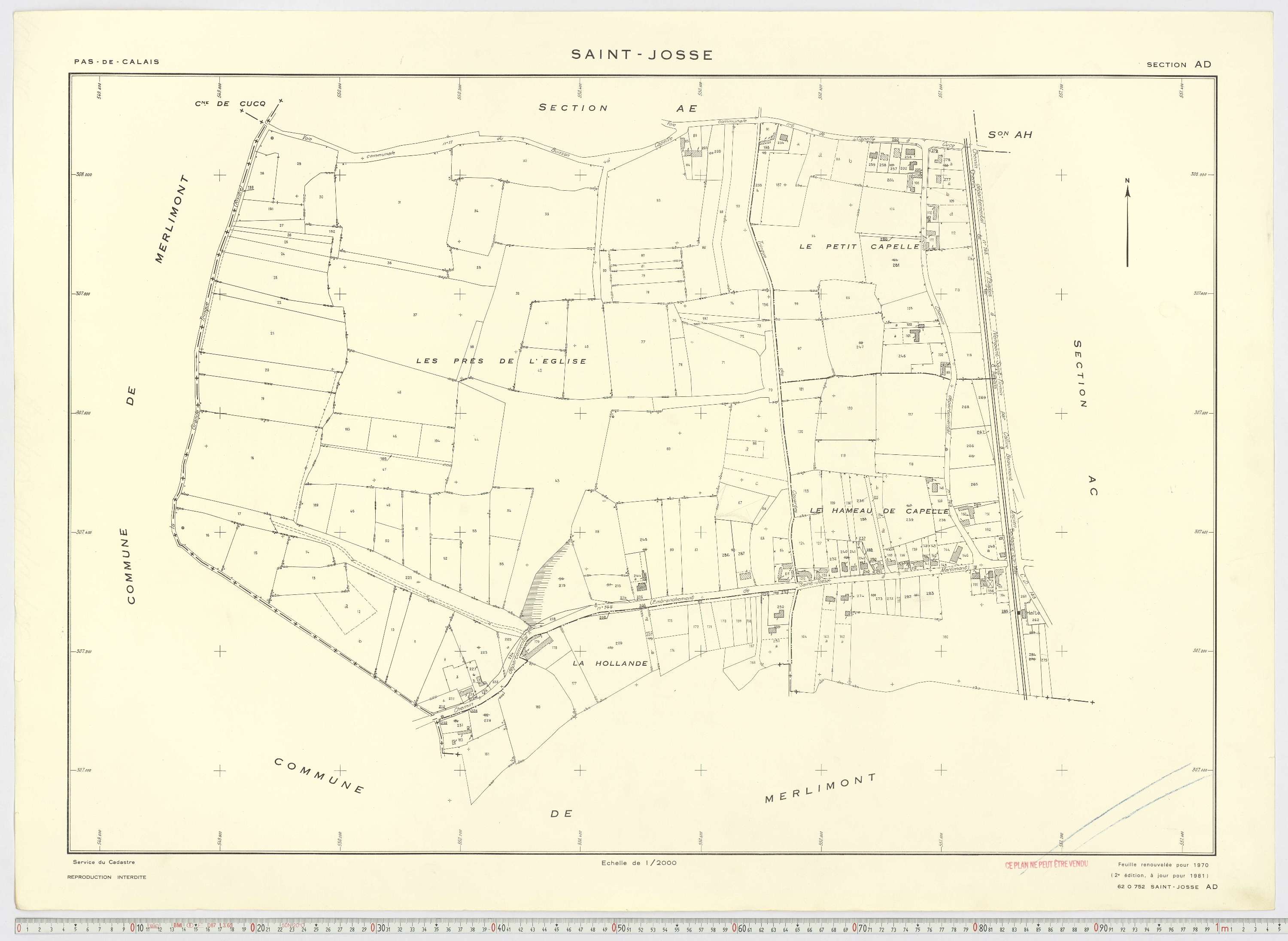 Saint-Josse - Section AD.