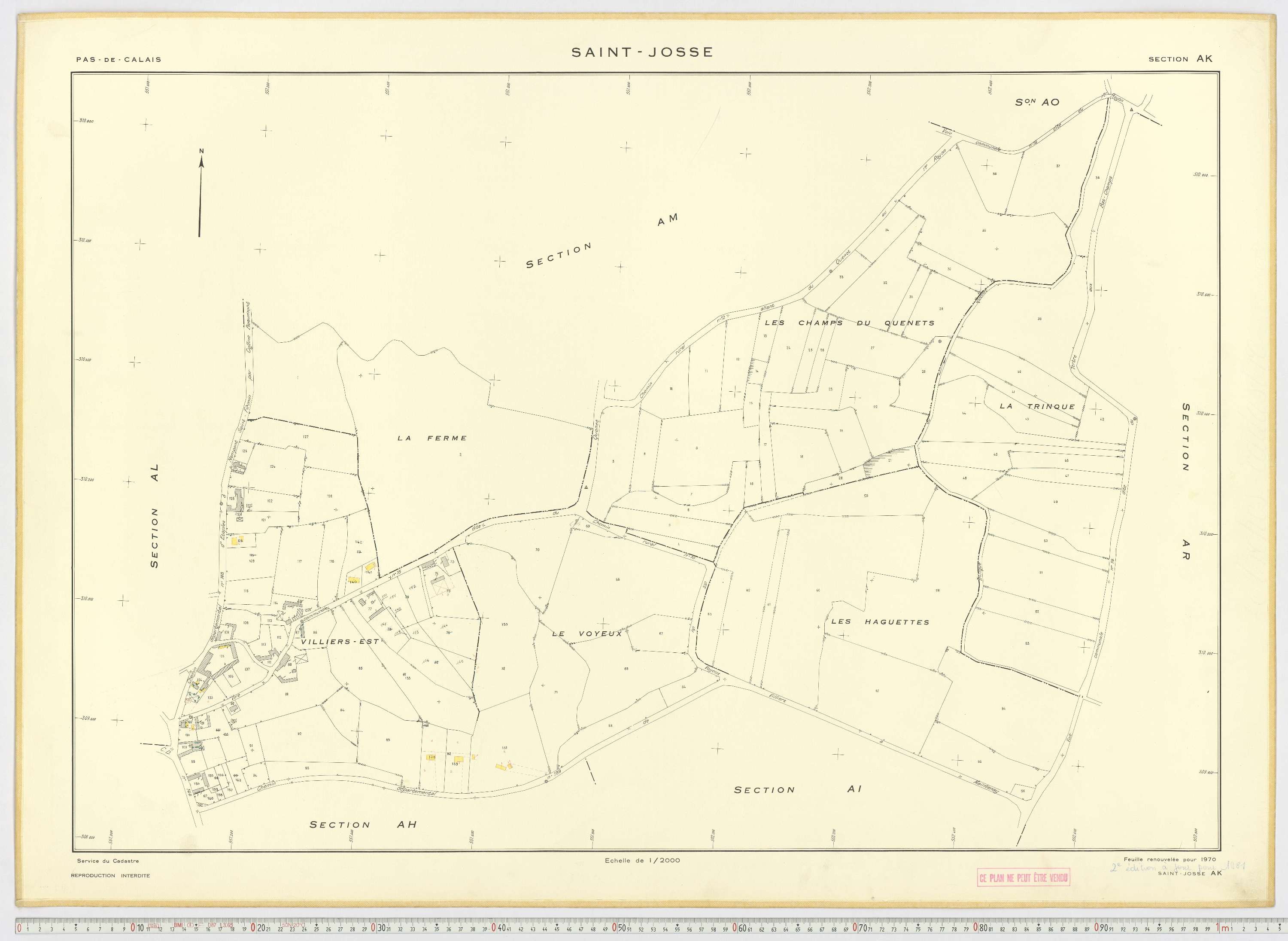 Saint-Josse - Section AK.
