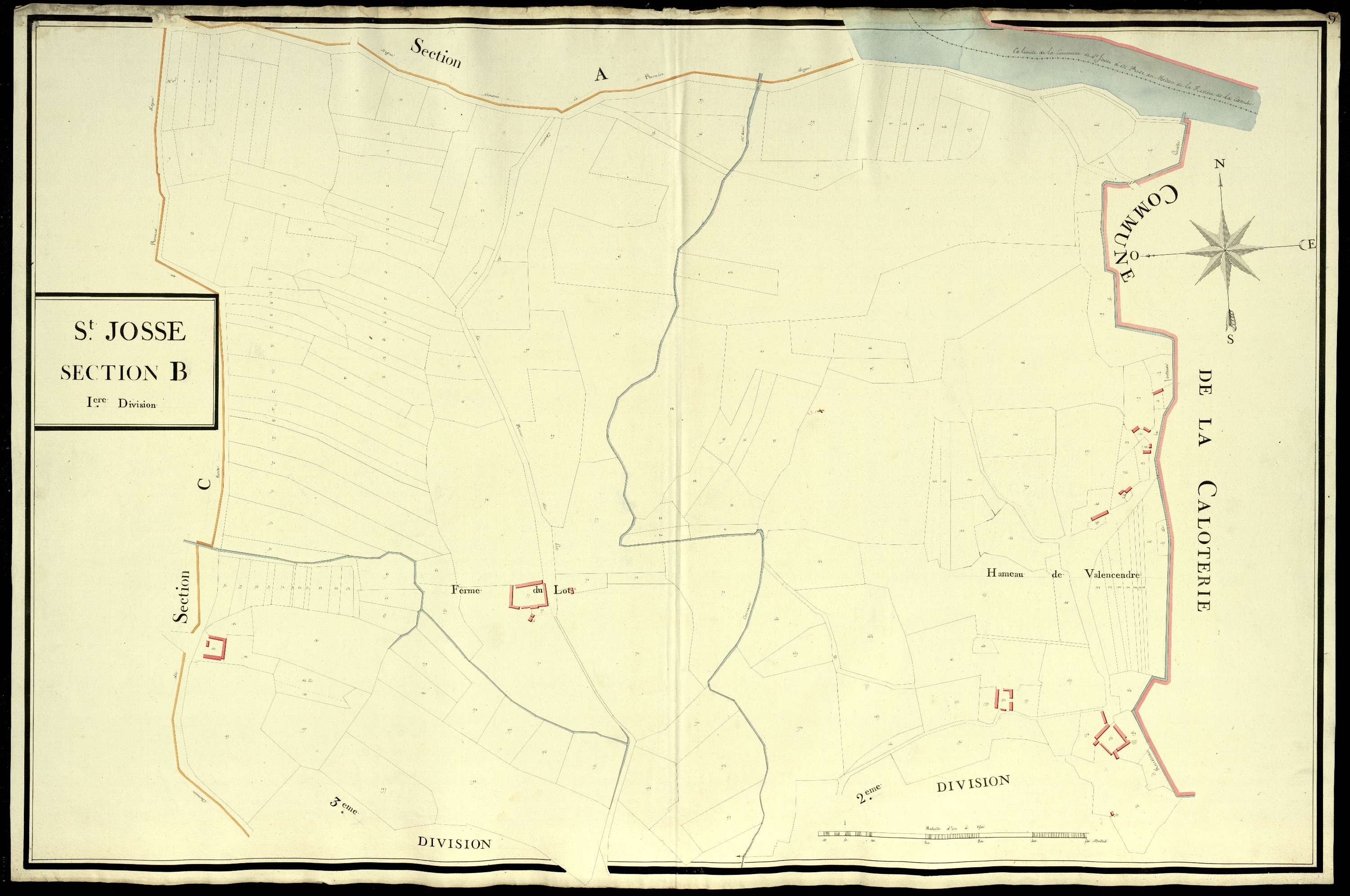 Saint-Josse - Section B, 1re feuille