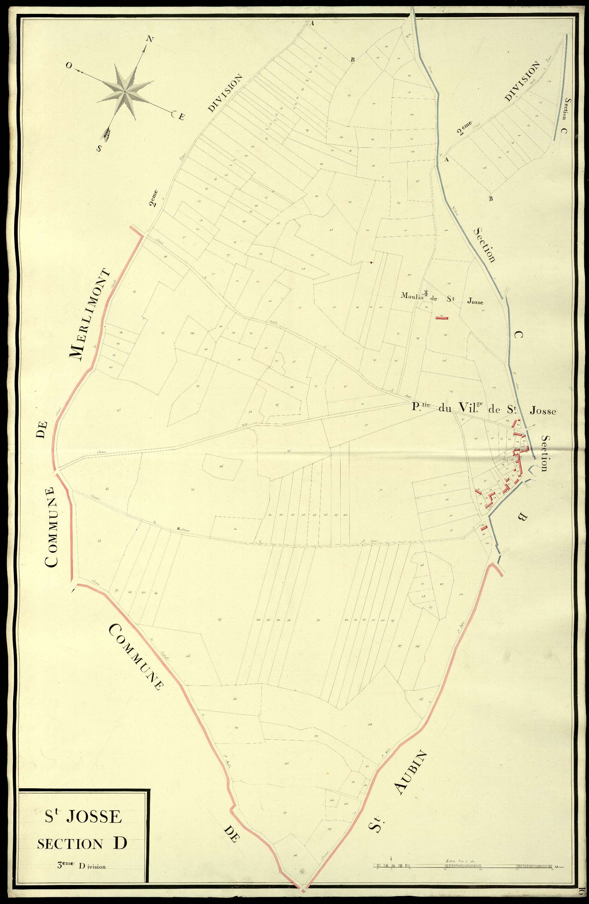 Saint-Josse - Section D, 3e feuille