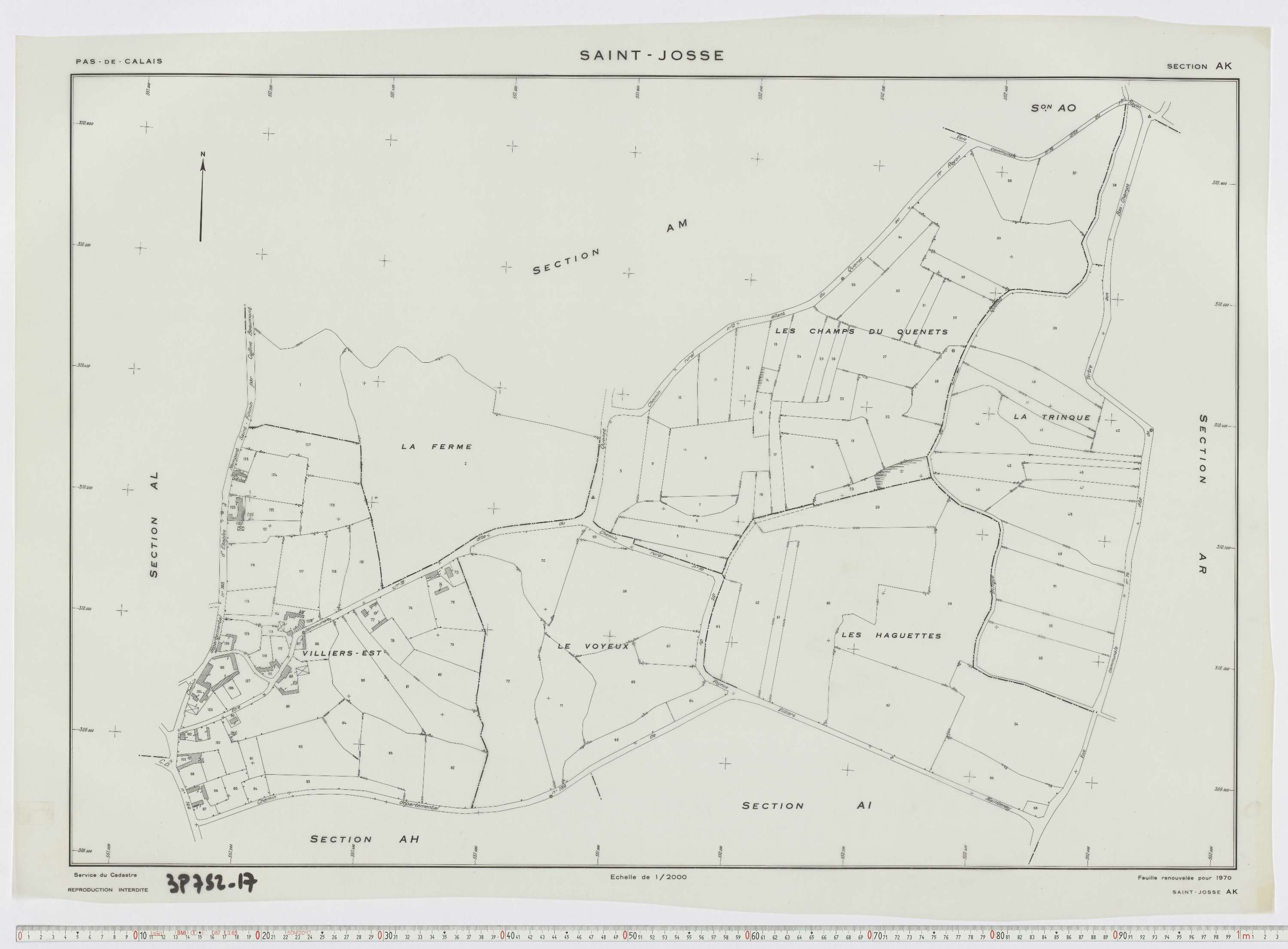 Saint-Josse - Section AK.