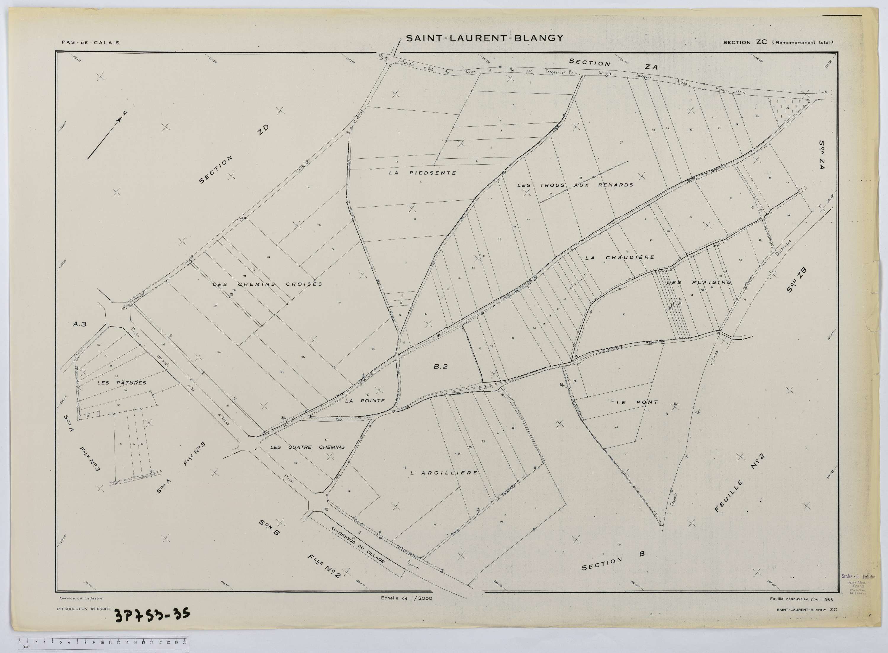 Saint-Laurent-Blangy - Section ZC.