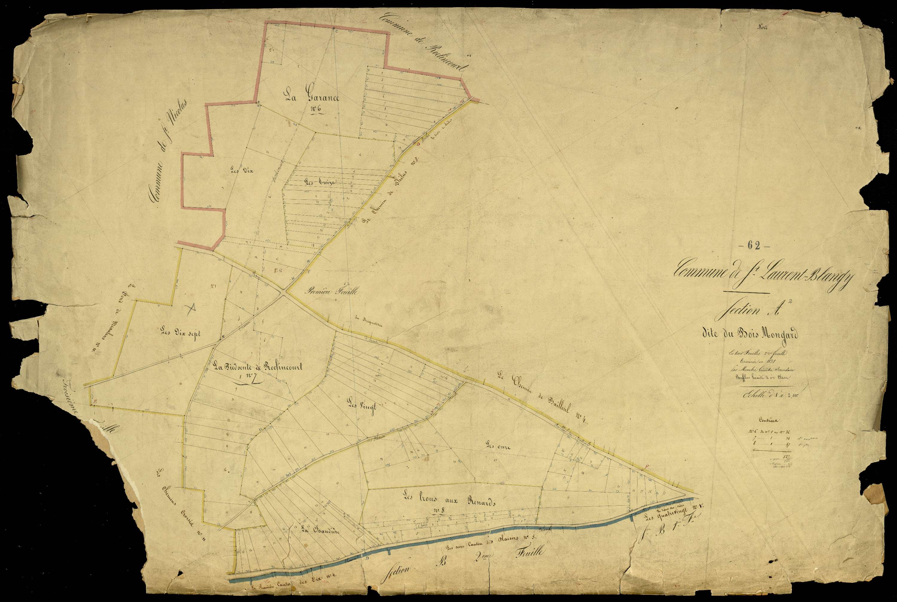 Saint-Laurent-Blangy - Section A, 2e feuille