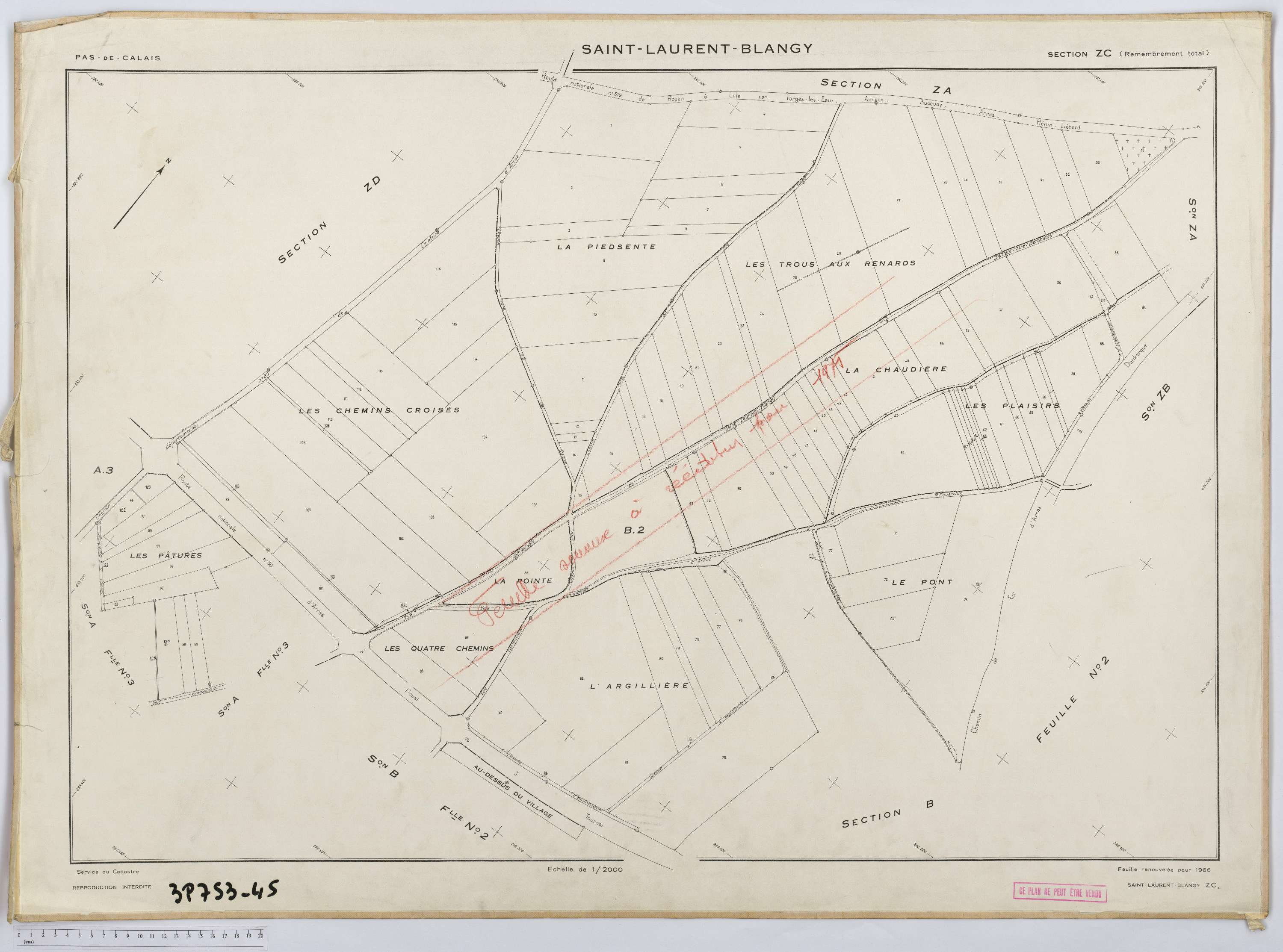 Saint-Laurent-Blangy - Section ZC.