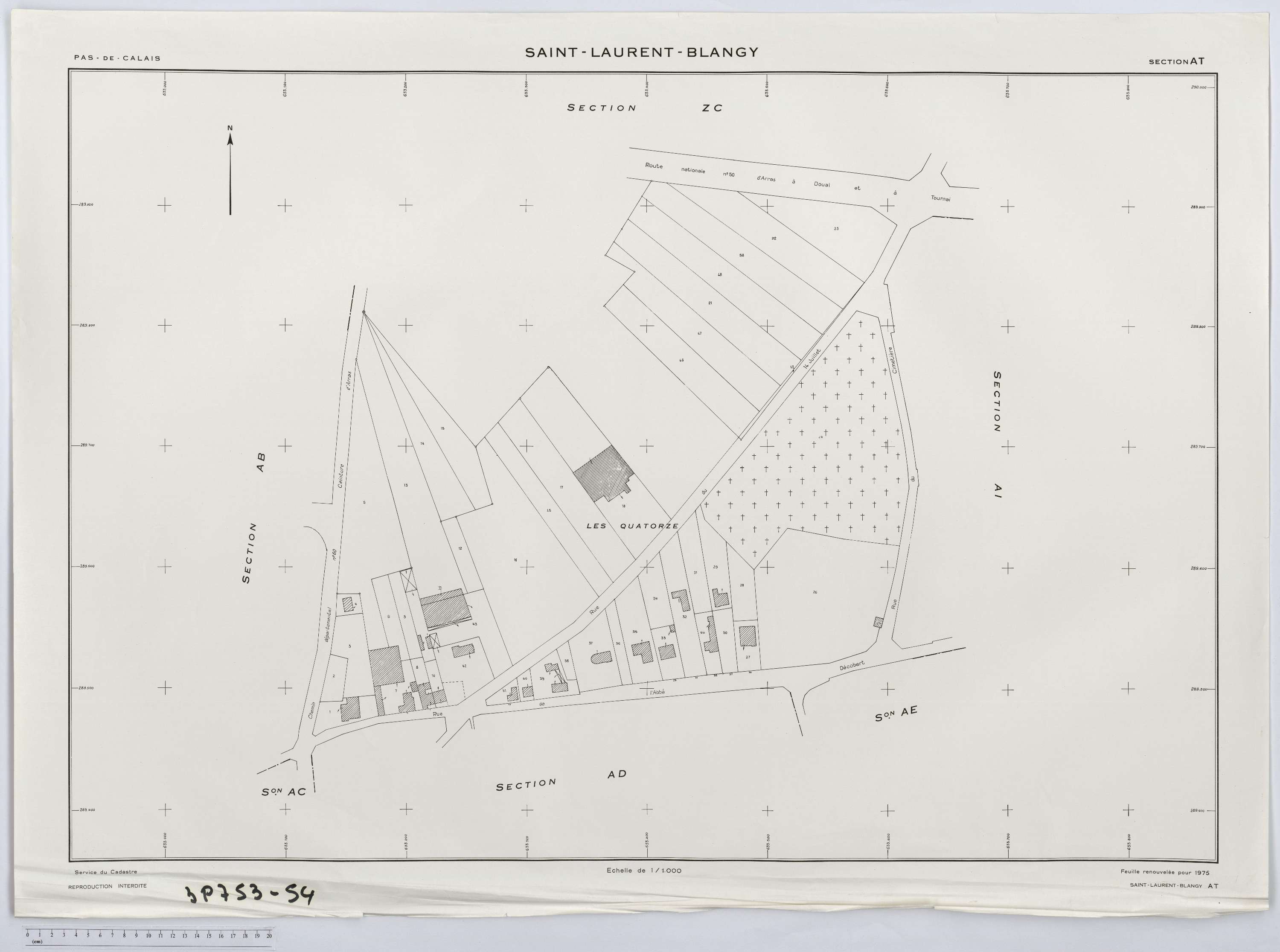 Saint-Laurent-Blangy - Section AT.