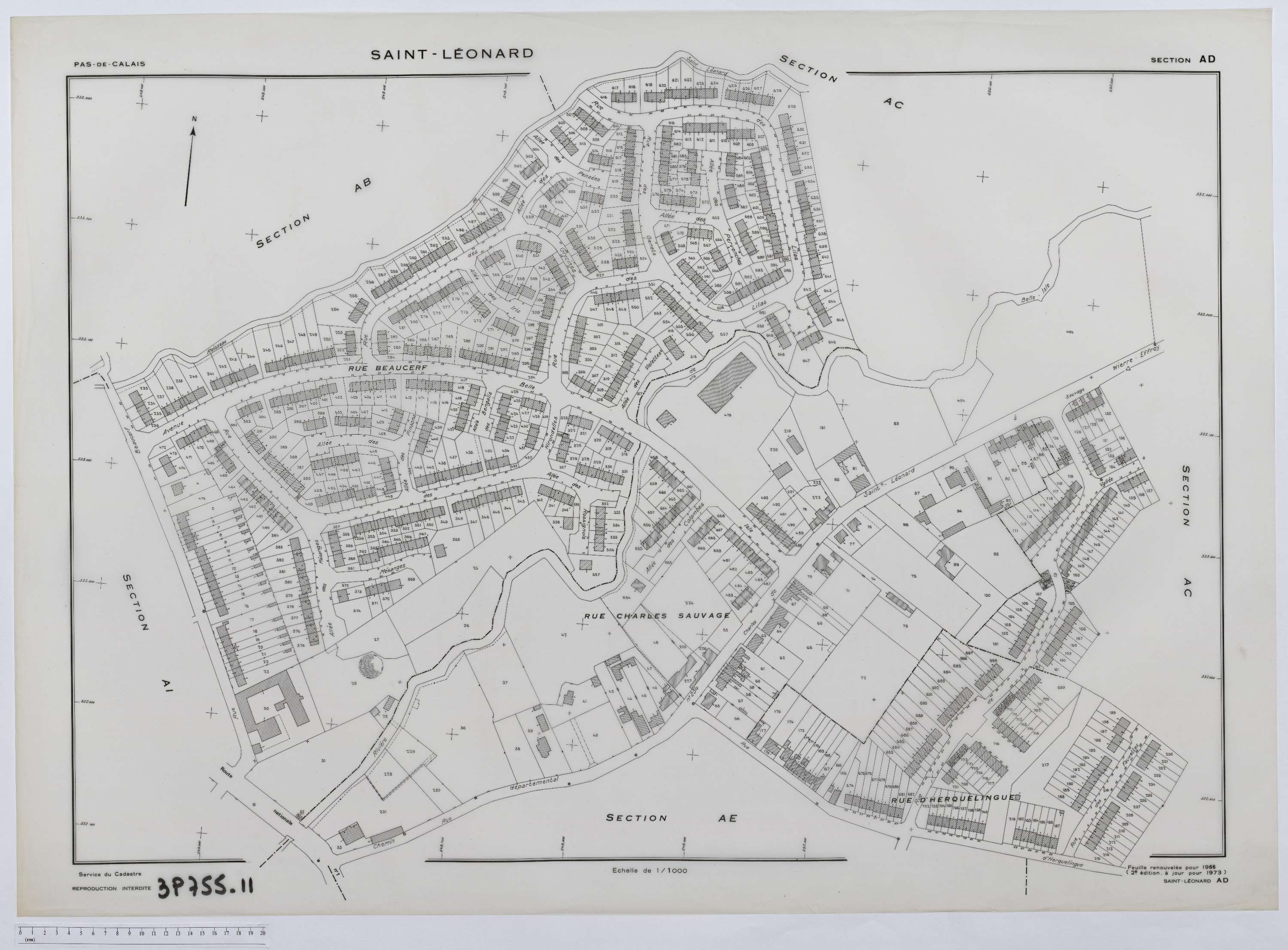 Saint-Léonard - Section AD.