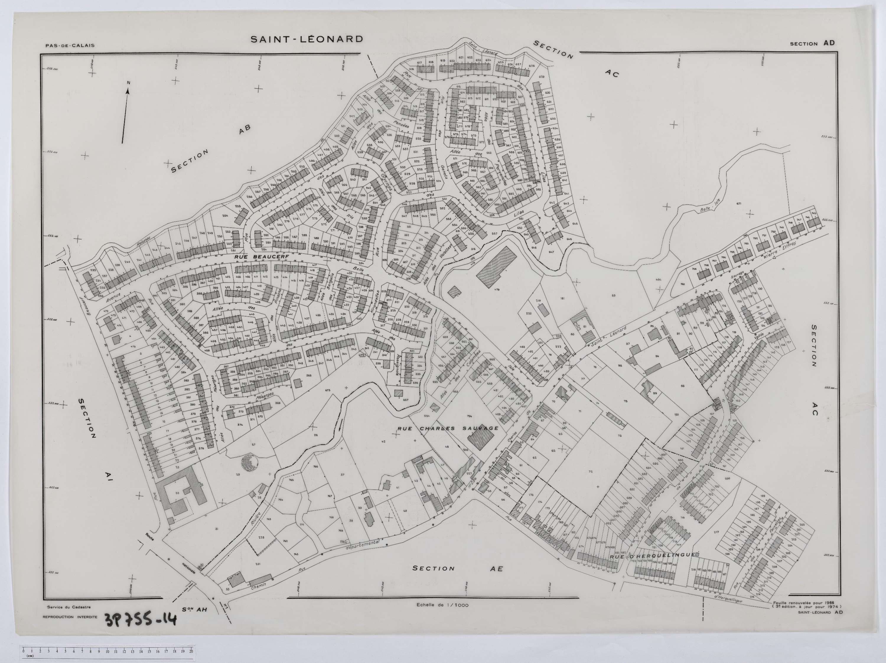 Saint-Léonard - Section AD.