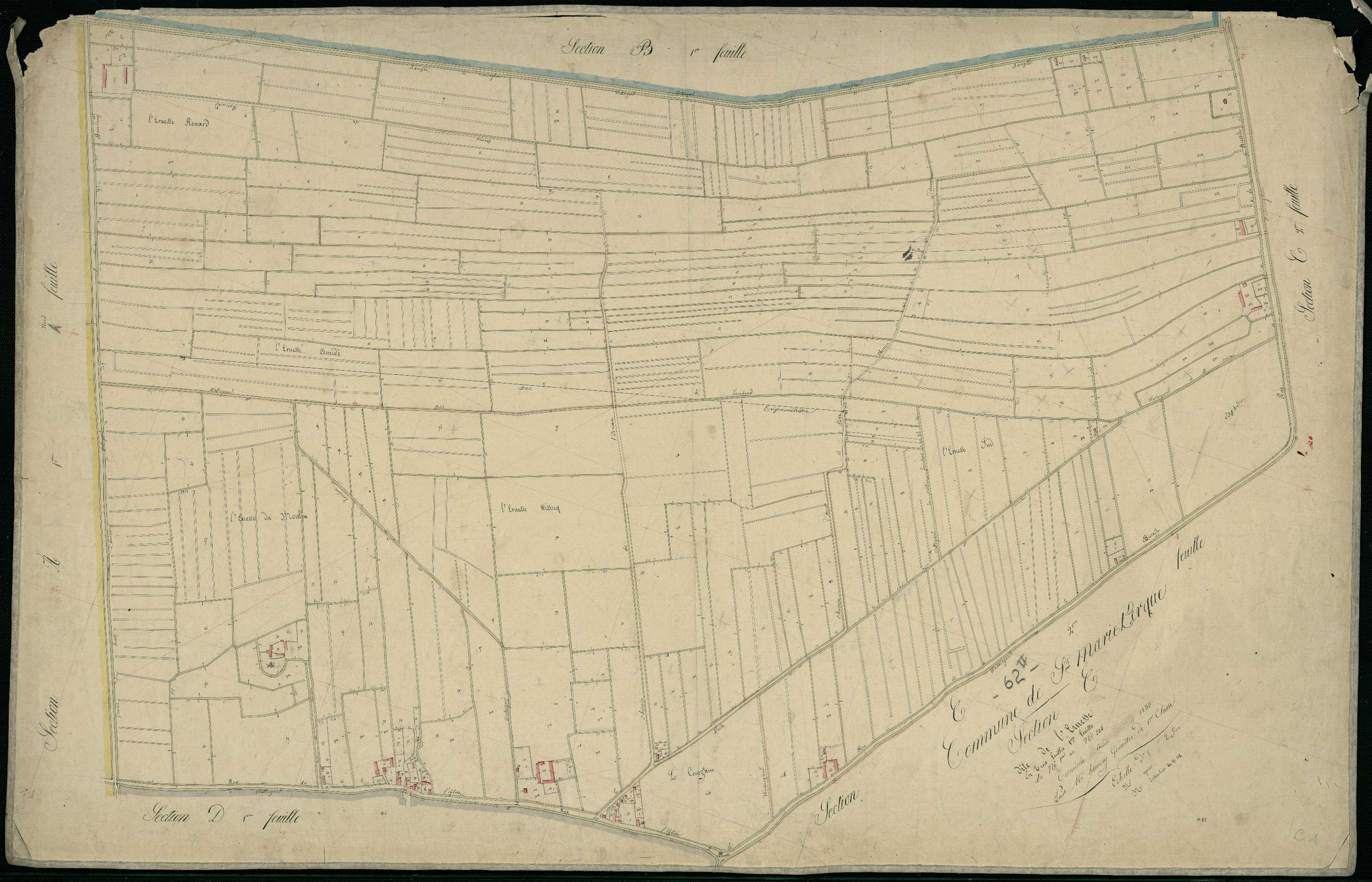 Sainte-Marie-Kerque - Section C, 1re feuille