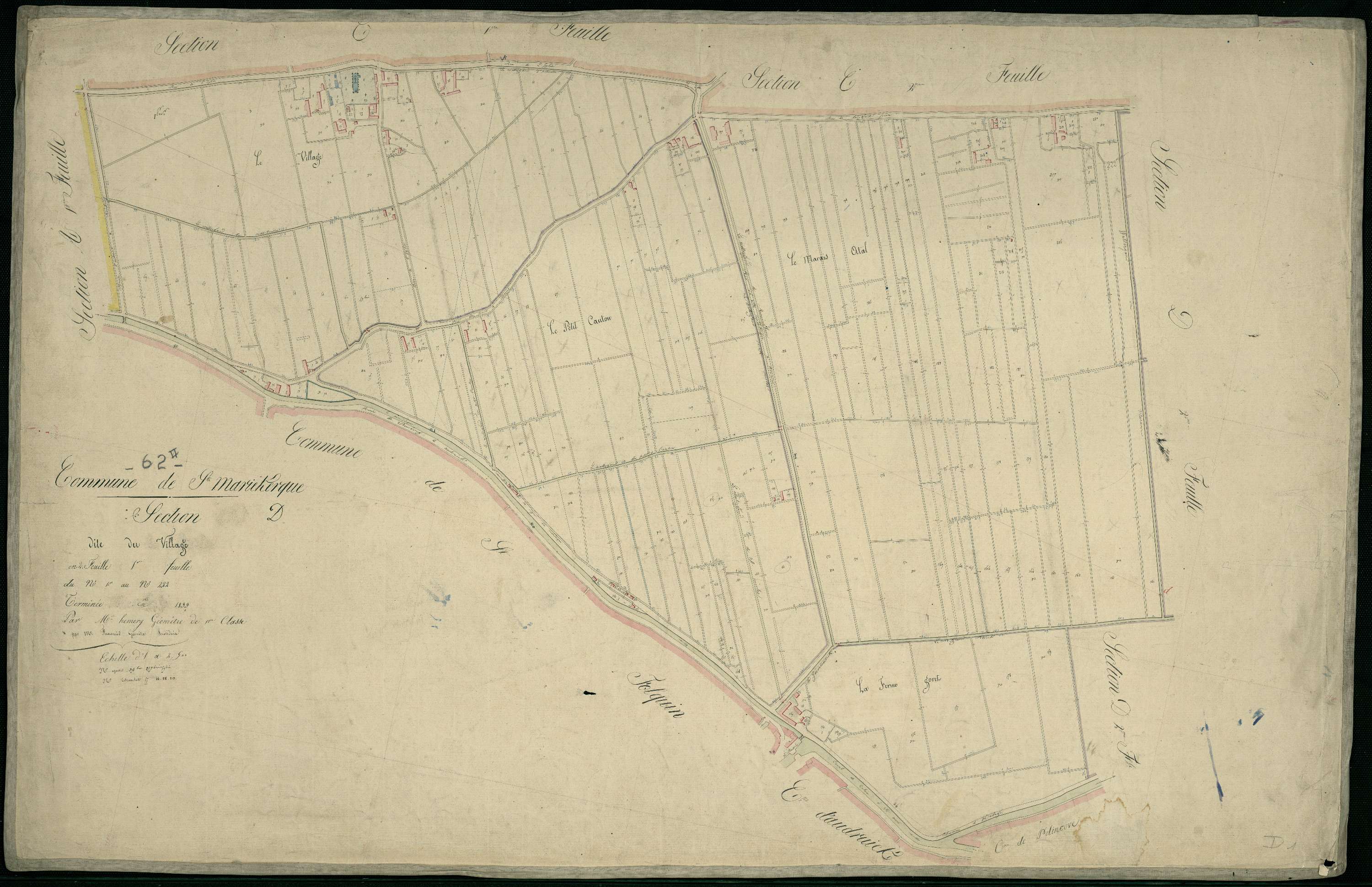 Sainte-Marie-Kerque - Section D, 1re feuille