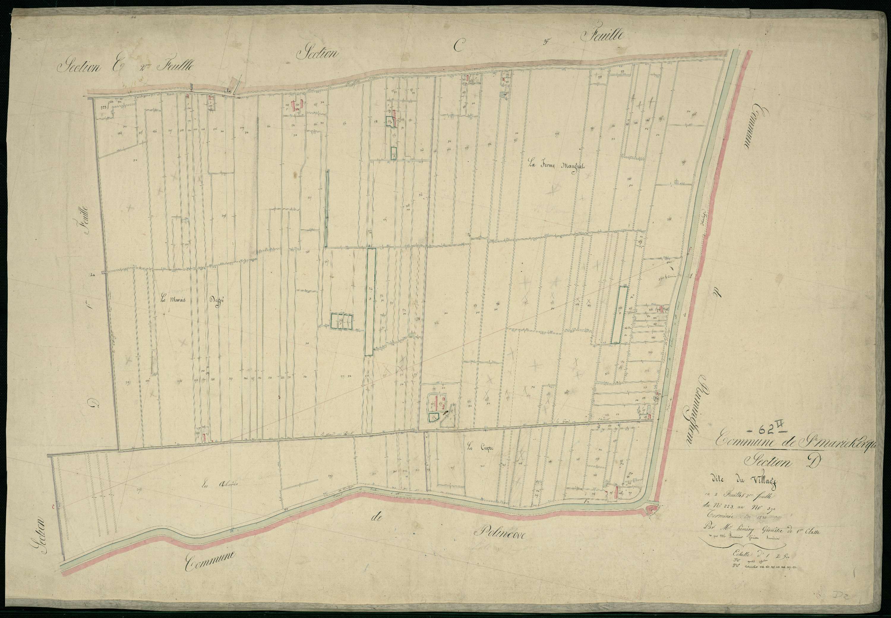 Sainte-Marie-Kerque - Section D, 2e feuille