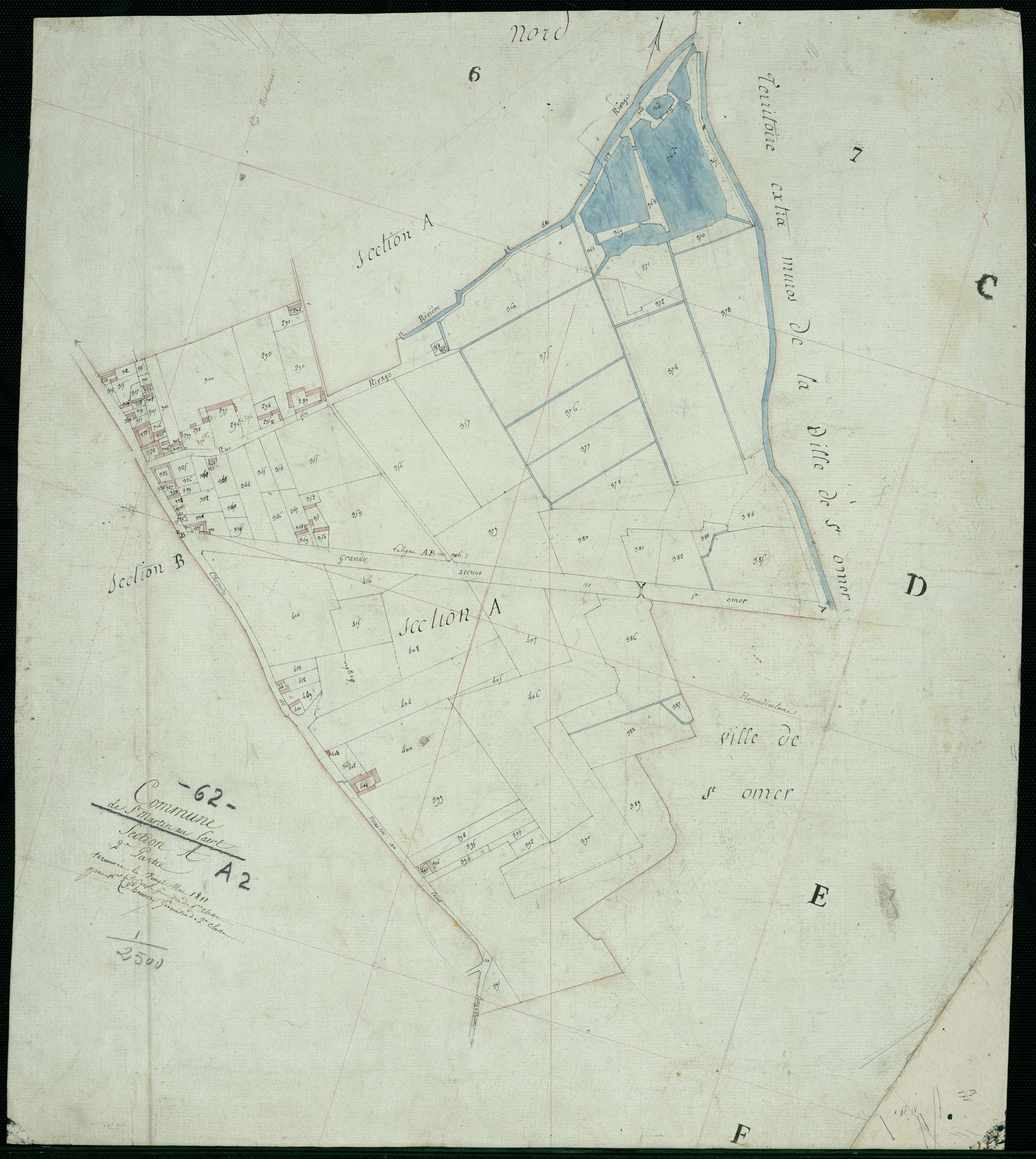 Saint-Martin-au-Laërt - Section A, 2e feuille
