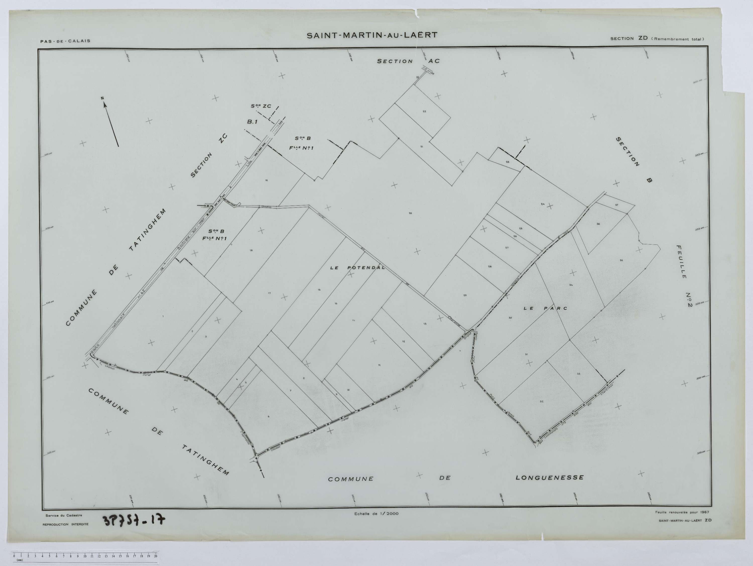 Saint-Martin-au-Laërt - Section ZD.