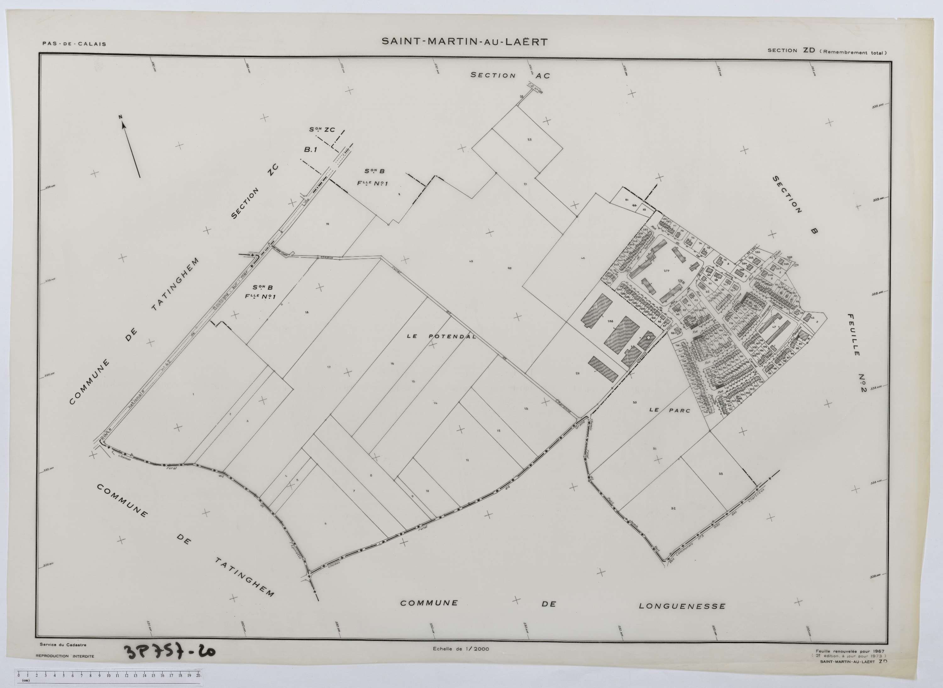 Saint-Martin-au-Laërt - Section ZD.