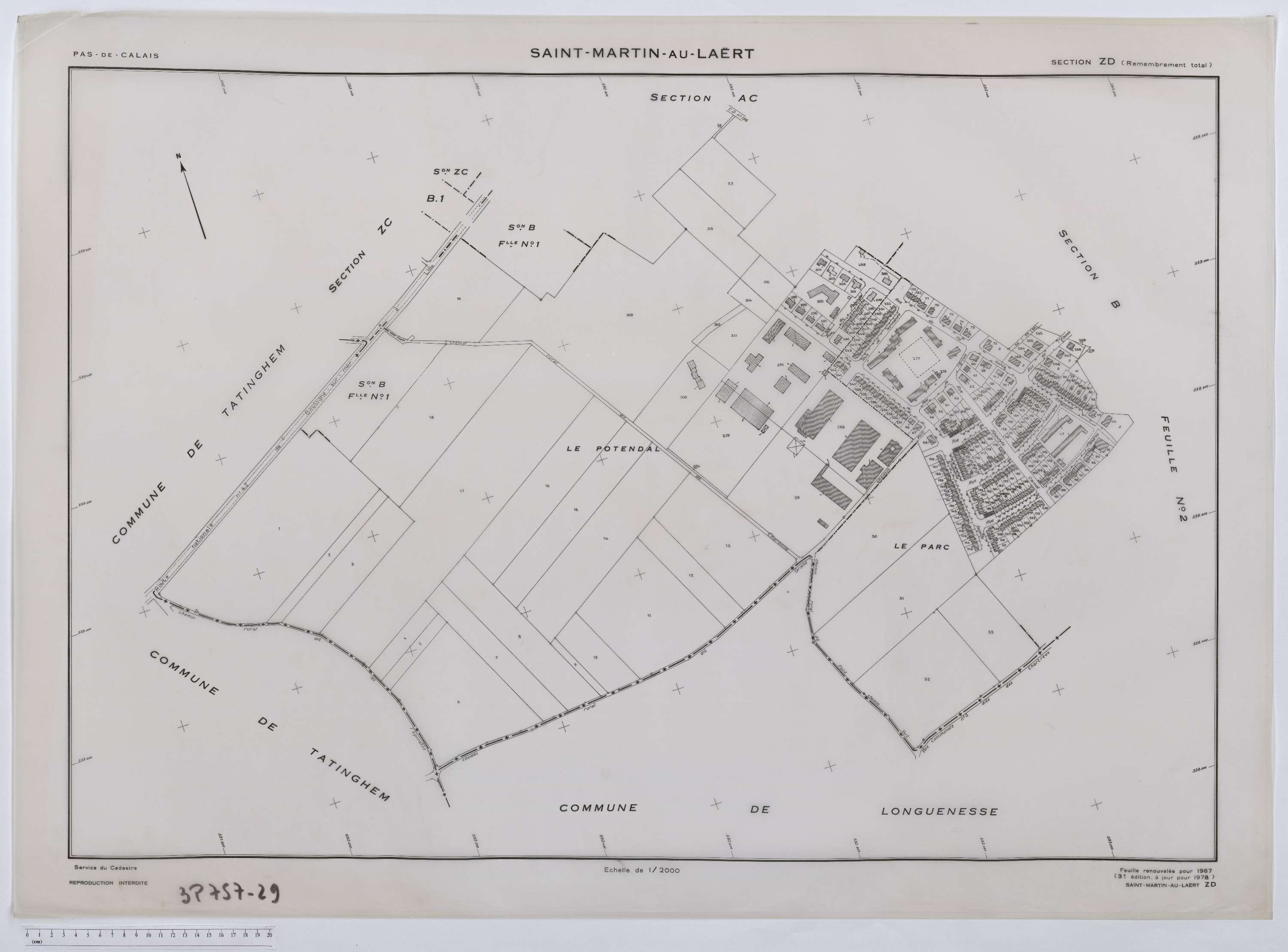 Saint-Martin-au-Laërt - Section ZD.