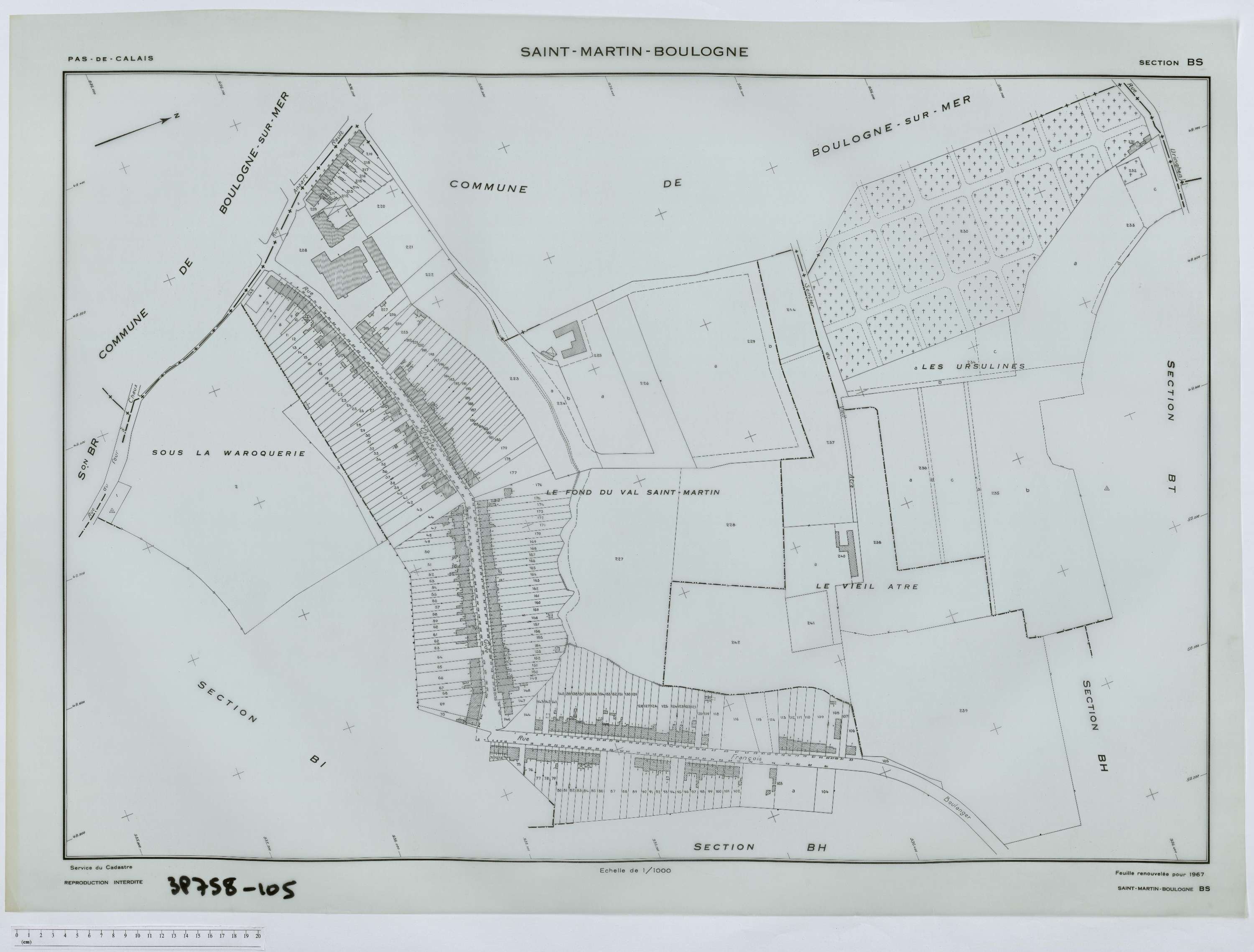 Saint-Martin-Boulogne - Section BS.