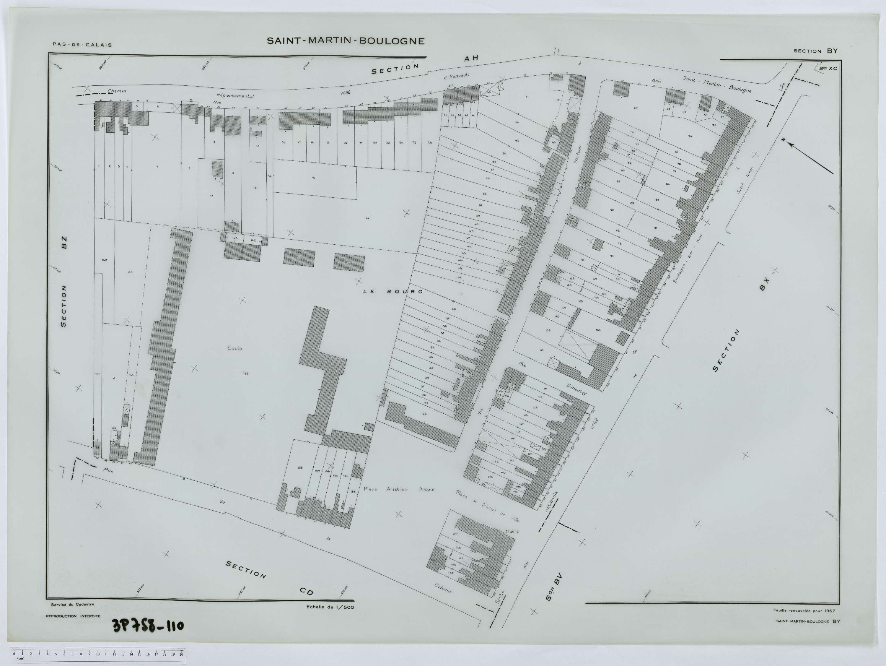 Saint-Martin-Boulogne - Section BY.