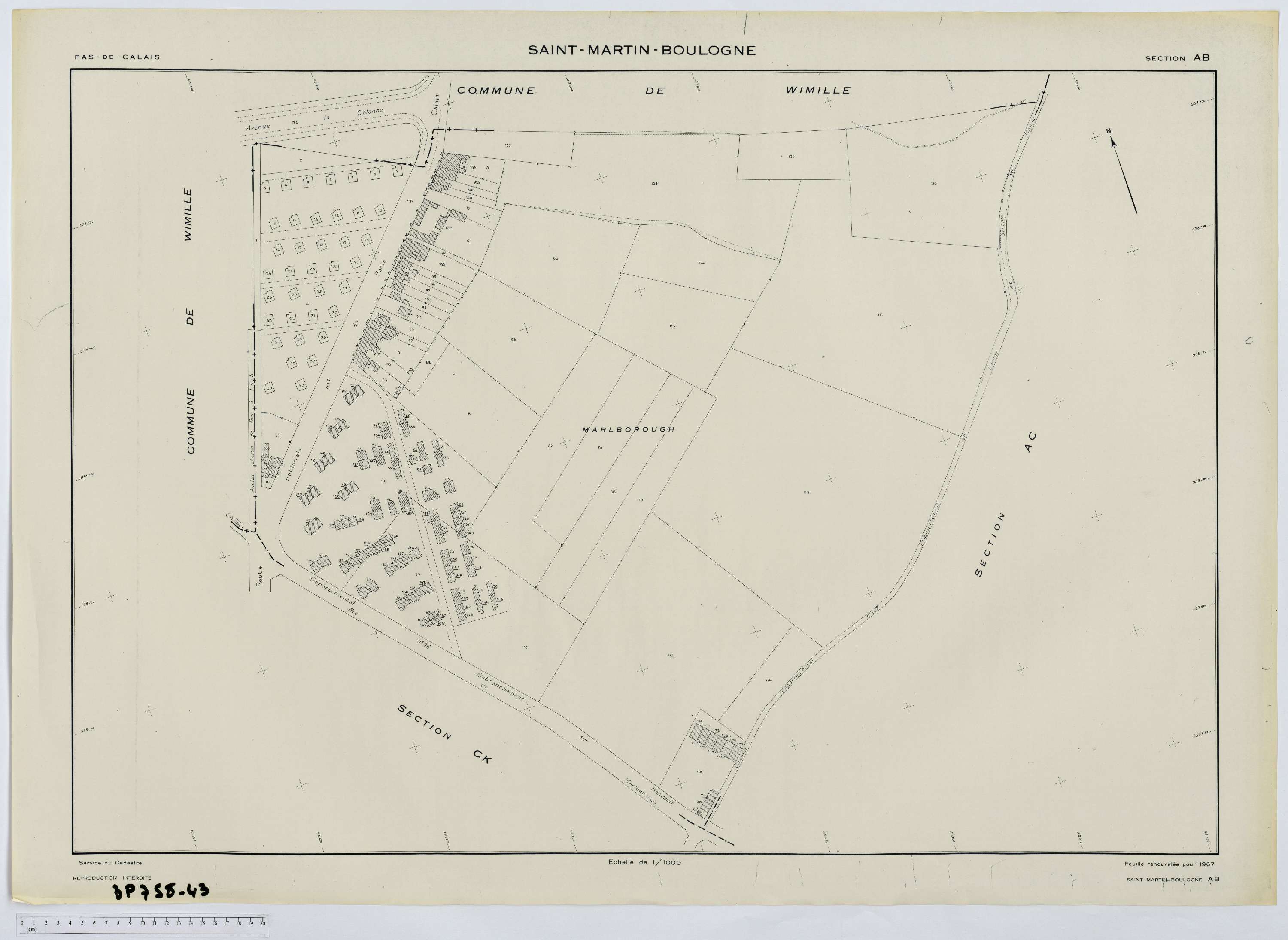 Saint-Martin-Boulogne - Section AB.