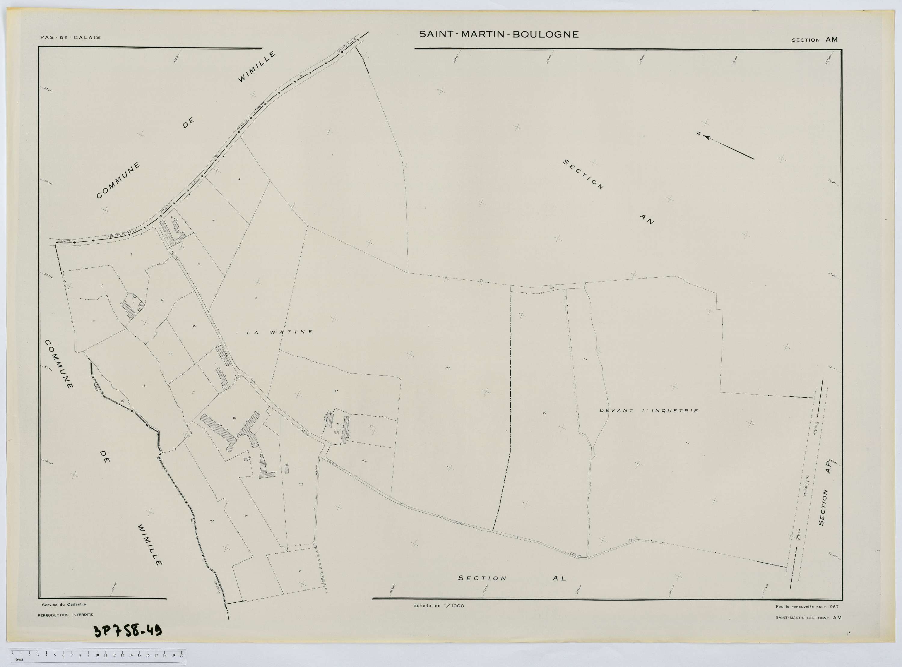 Saint-Martin-Boulogne - Section AM.