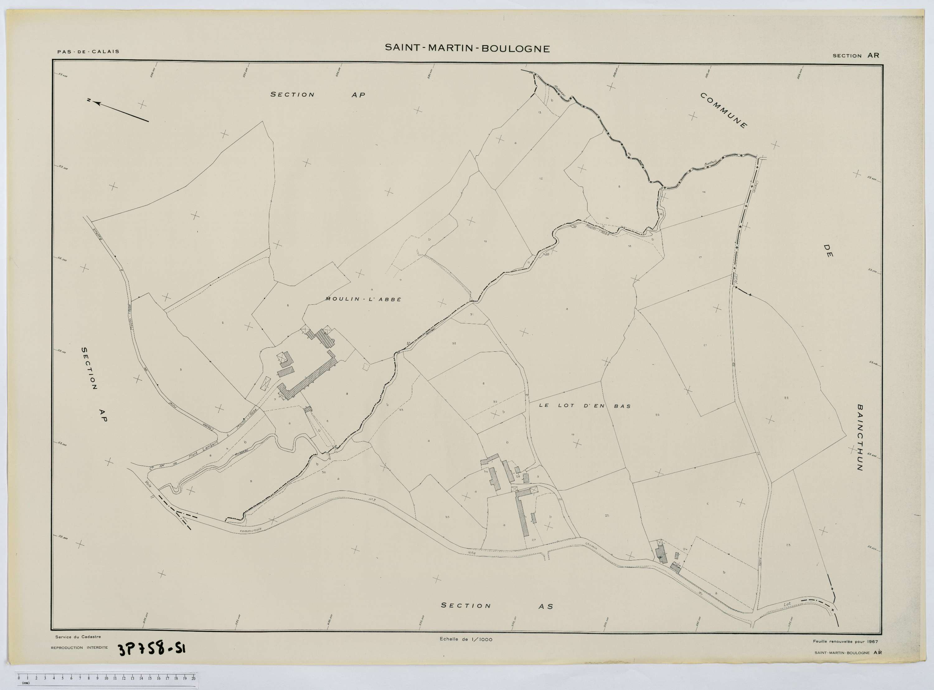 Saint-Martin-Boulogne - Section AR.