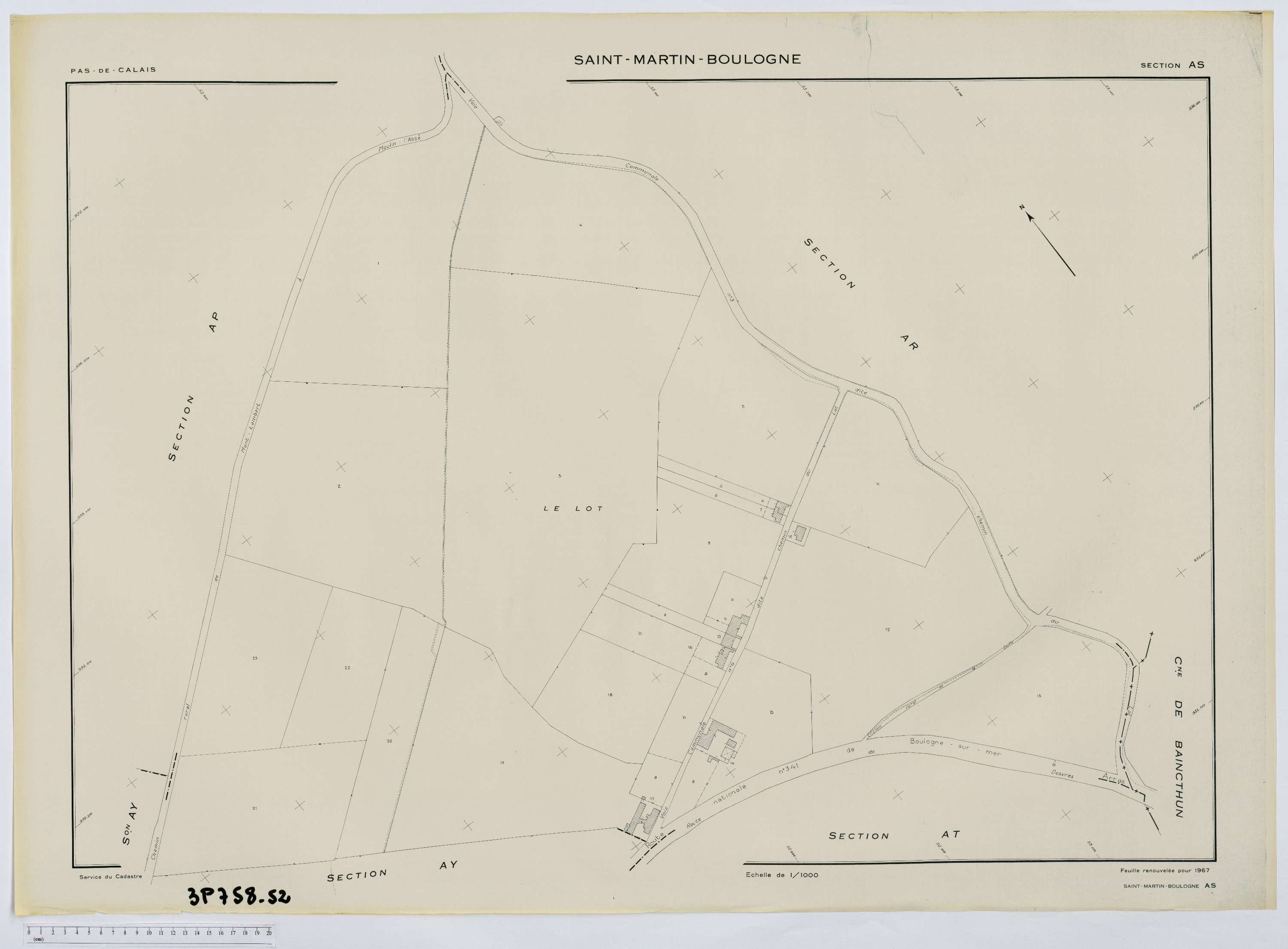Saint-Martin-Boulogne - Section AS.