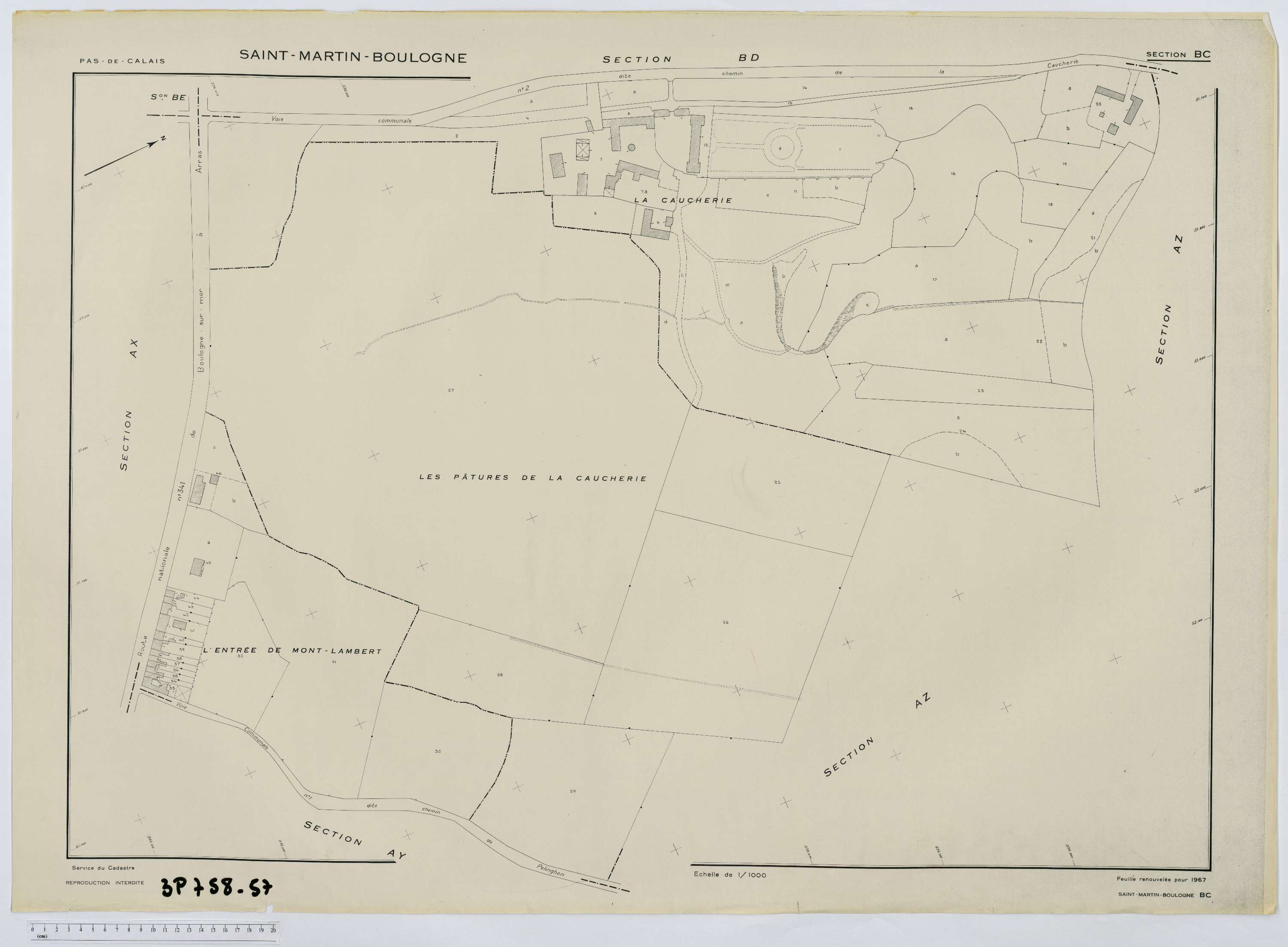 Saint-Martin-Boulogne - Section BC.