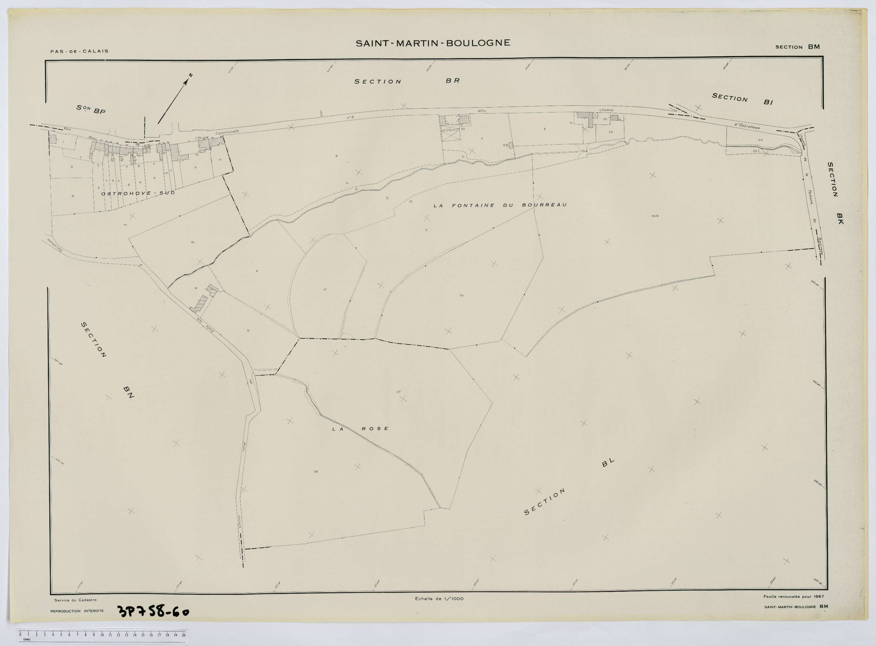 Saint-Martin-Boulogne - Section BM.